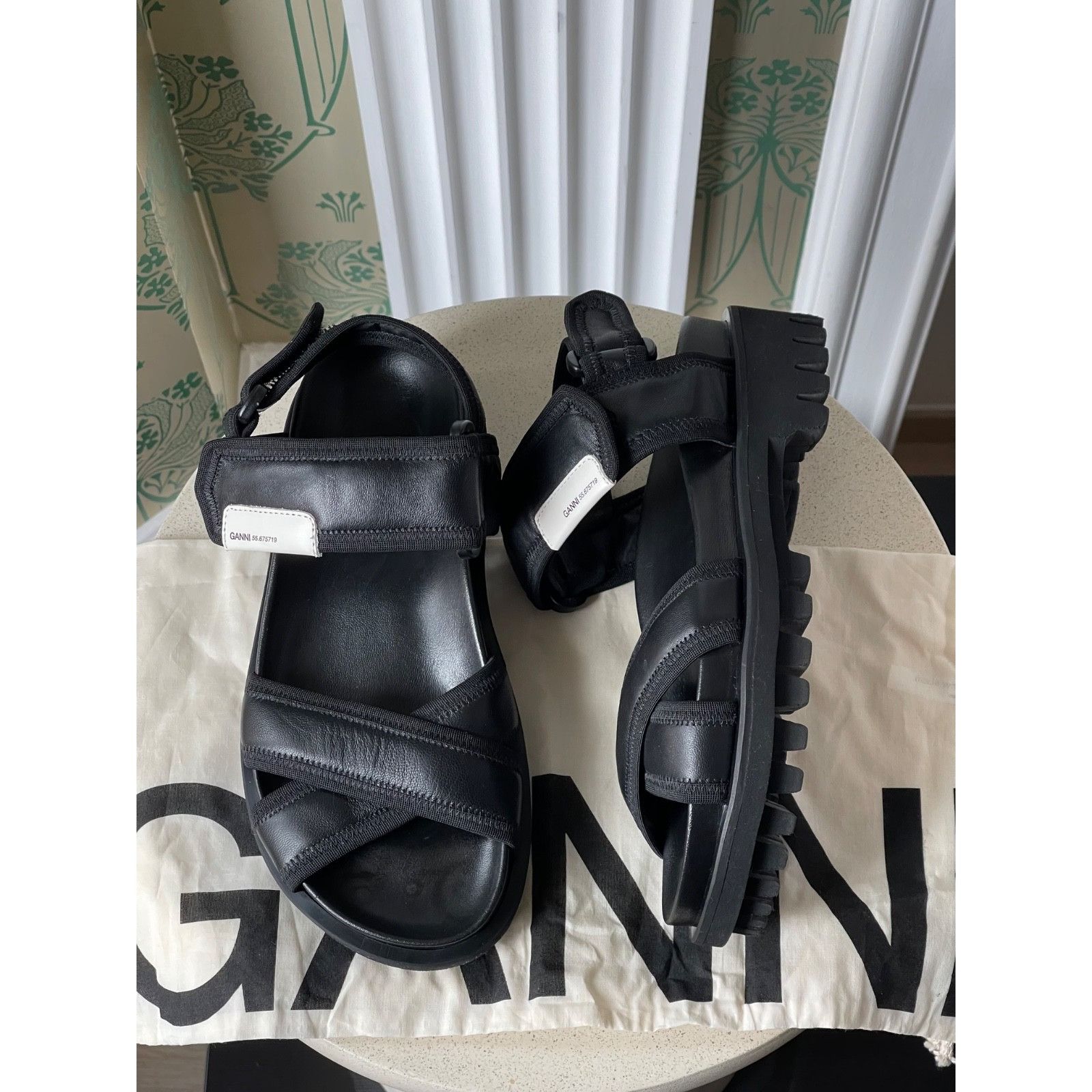 Ganni Ganni Utility Hiking Black Sandals Women’s Size: 37 US 7 Size US 7 / IT 37 - 1 Thumbnail
