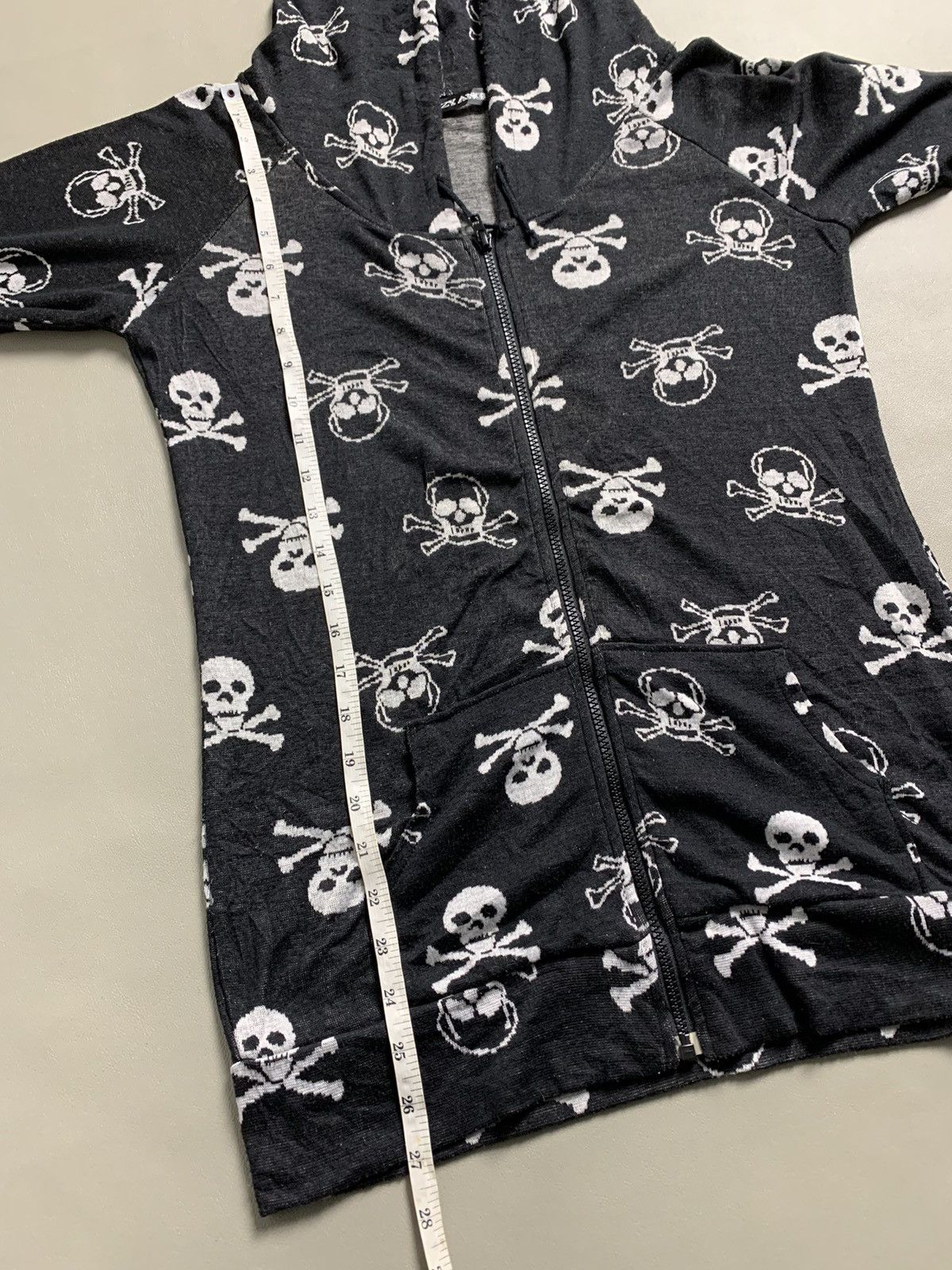 If Six Was Nine × Japanese Brand × Le Grande Bleu (L.G.B.) Vtg Zip Hoodie Crazy Angle Skull Print Size US M / EU 48-50 / 2 - 9 Thumbnail