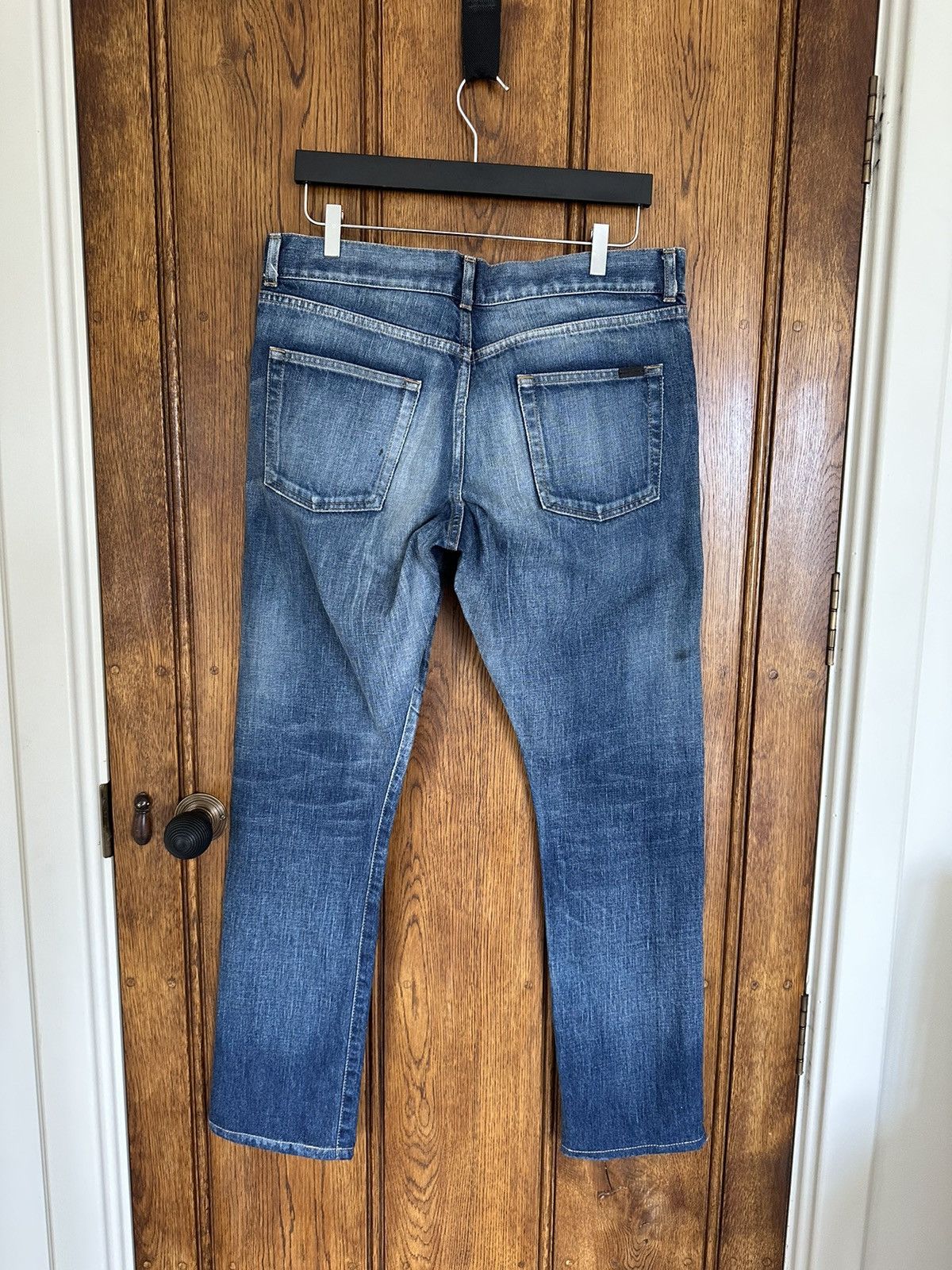 Saint Laurent Paris SS21 $890 Saint Laurent selvedge blue denim jeans 32 Size US 32 / EU 48 - 18 Thumbnail