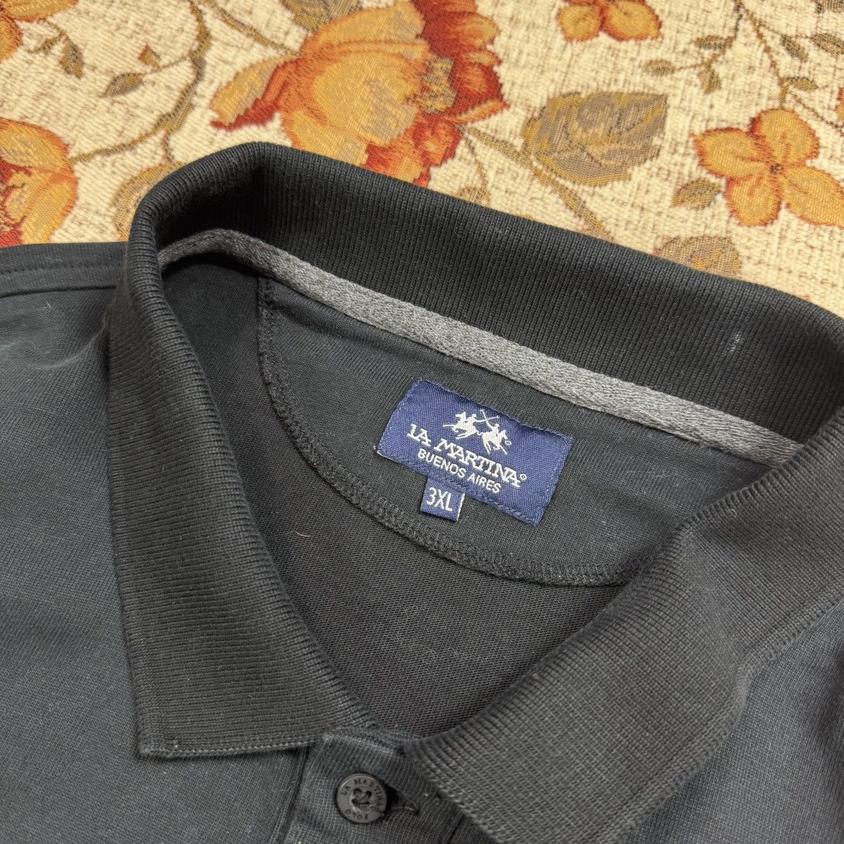 La Martina × Polo Ralph Lauren La Martina Black Out Longsleeve Polo Racing Y2K Chief Keef Size US L / EU 52-54 / 3 - 4 Thumbnail