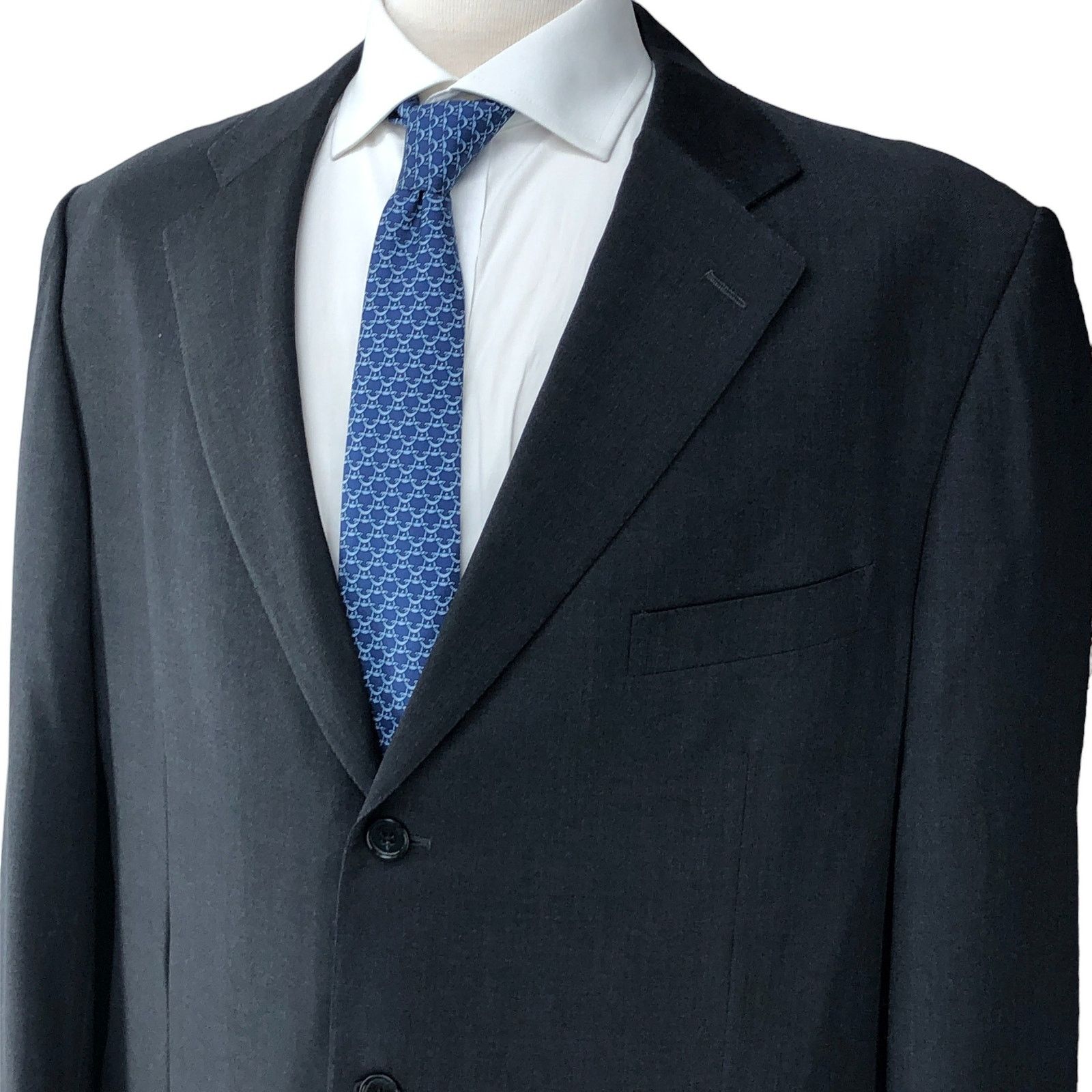 Ermenegildo Zegna Ermenegildo Zegna Mens Size 44L Sportcoat Jacket Blazer Gray Size 44L - 2 Thumbnail