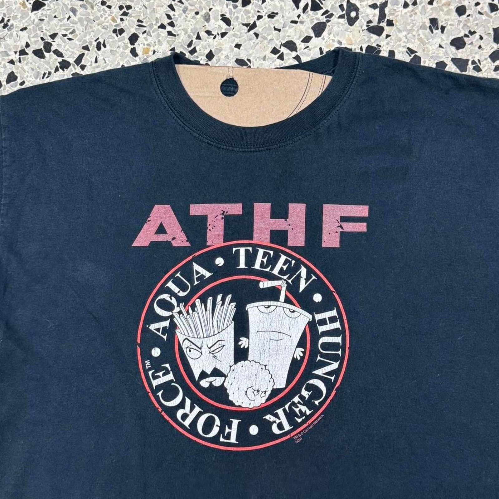 Cartoon Network VINTAGE Y2K ADULT SWIM ATHF AQUA TEEN HUNGER FORCE PROMO TEE Size US L / EU 52-54 / 3 - 2 Thumbnail