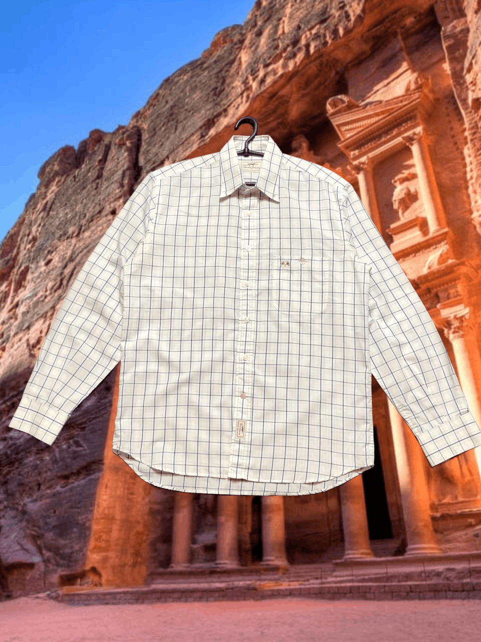 Burberry Vintage Shirt print Thomas Burberry Y2K made in Morocco Size US M / EU 48-50 / 2 - 1 Thumbnail