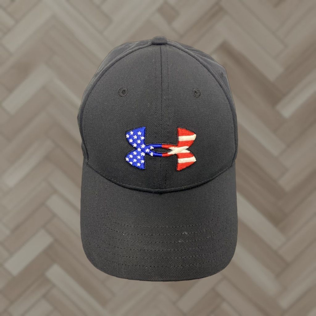 Under Armour Under Armour Freedom UA Classic Fit hat cap mens S/M flex fitted black /672 Size ONE SIZE - 1 Thumbnail