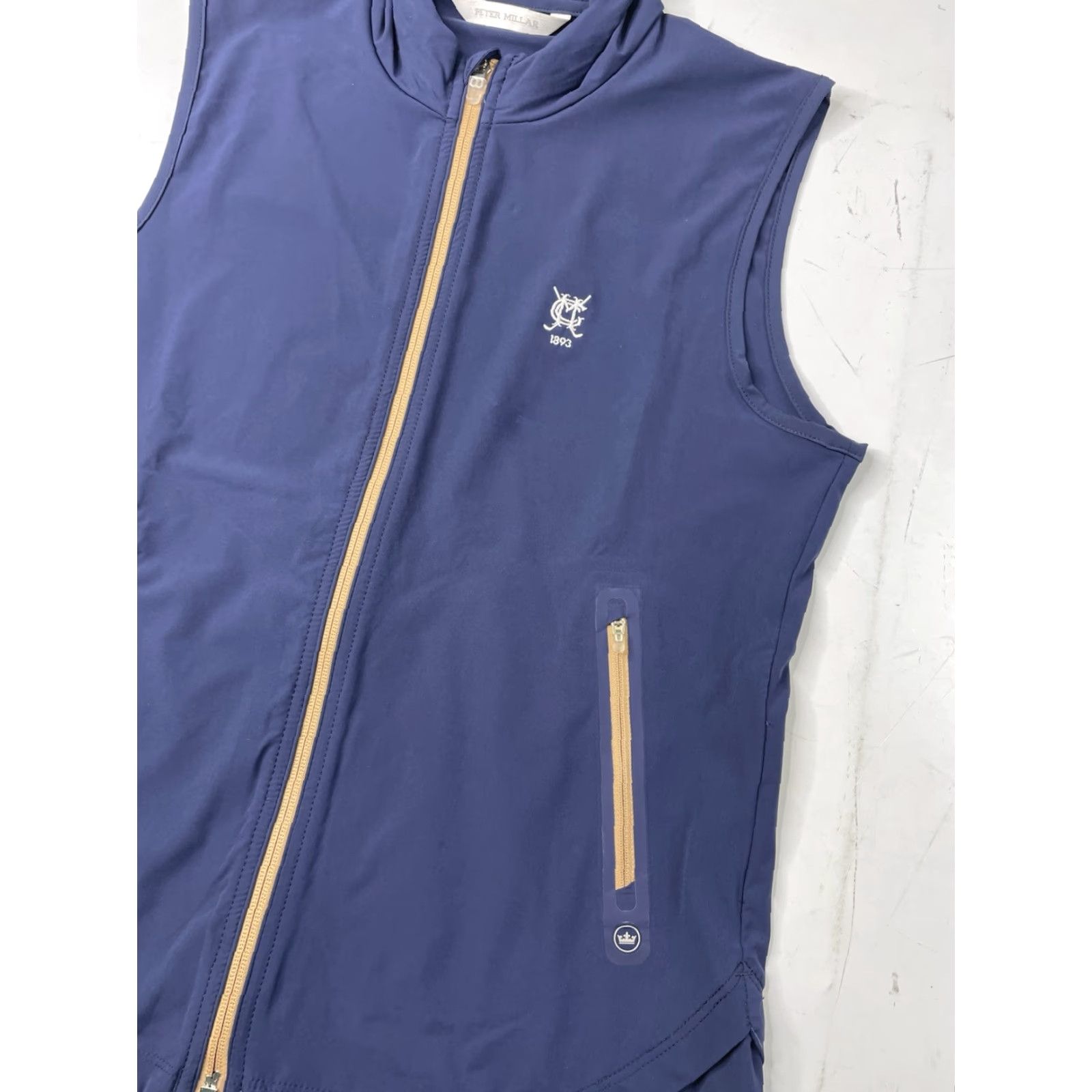 Peter Millar Peter Millar Jameson Vest Navy Womens M Full Zip Hooded Lightweight Water Resistant Wind-Resistant Zipped Pockets Outdoor Casual Travel Medium Size M / US 6-8 / IT 42-44 - 5 Thumbnail