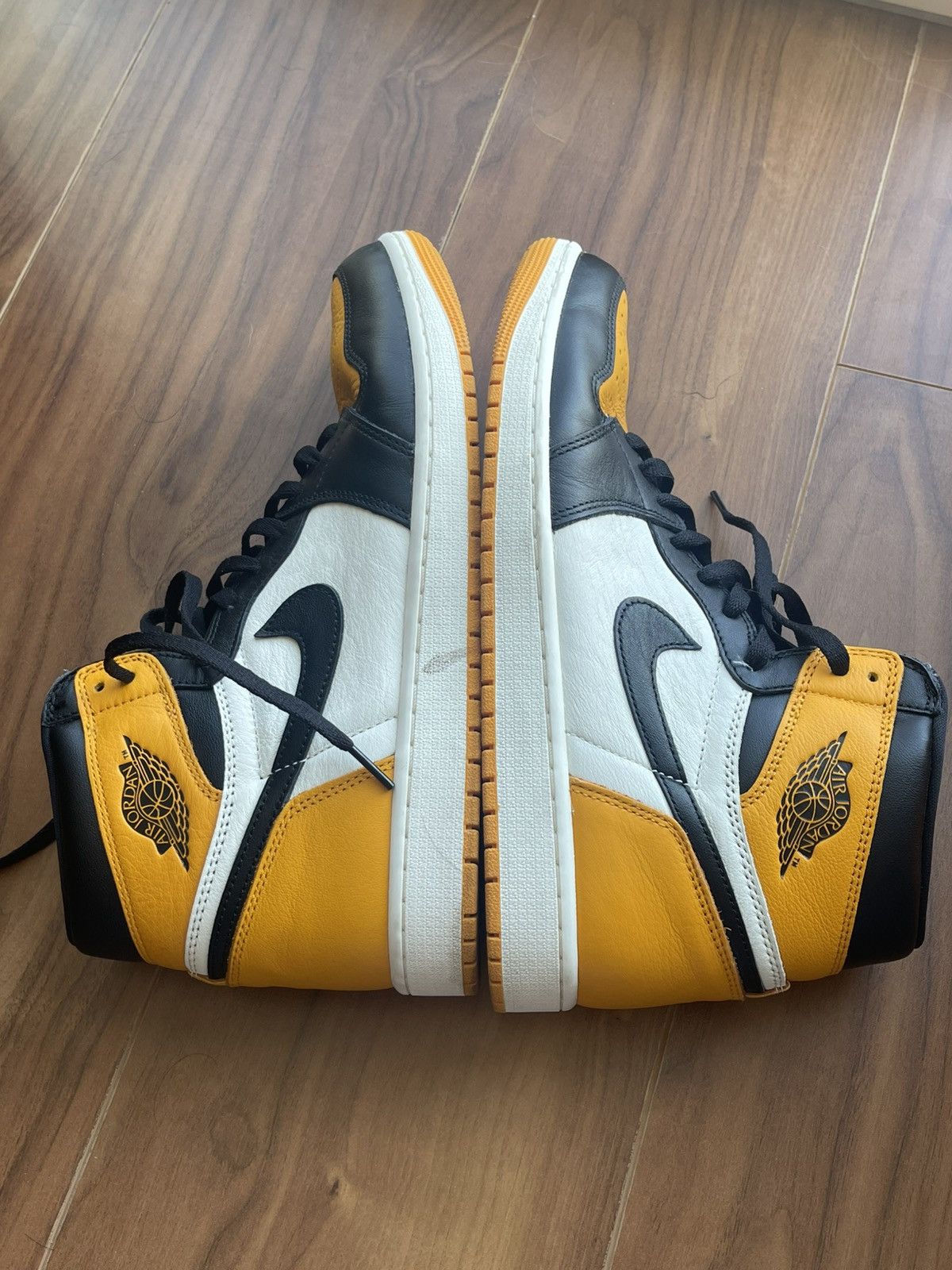 Jordan Brand Jordan 1 Hi OG Taxi Toe Size US 12 Very New Size US 12 / EU 45 - 5 Thumbnail