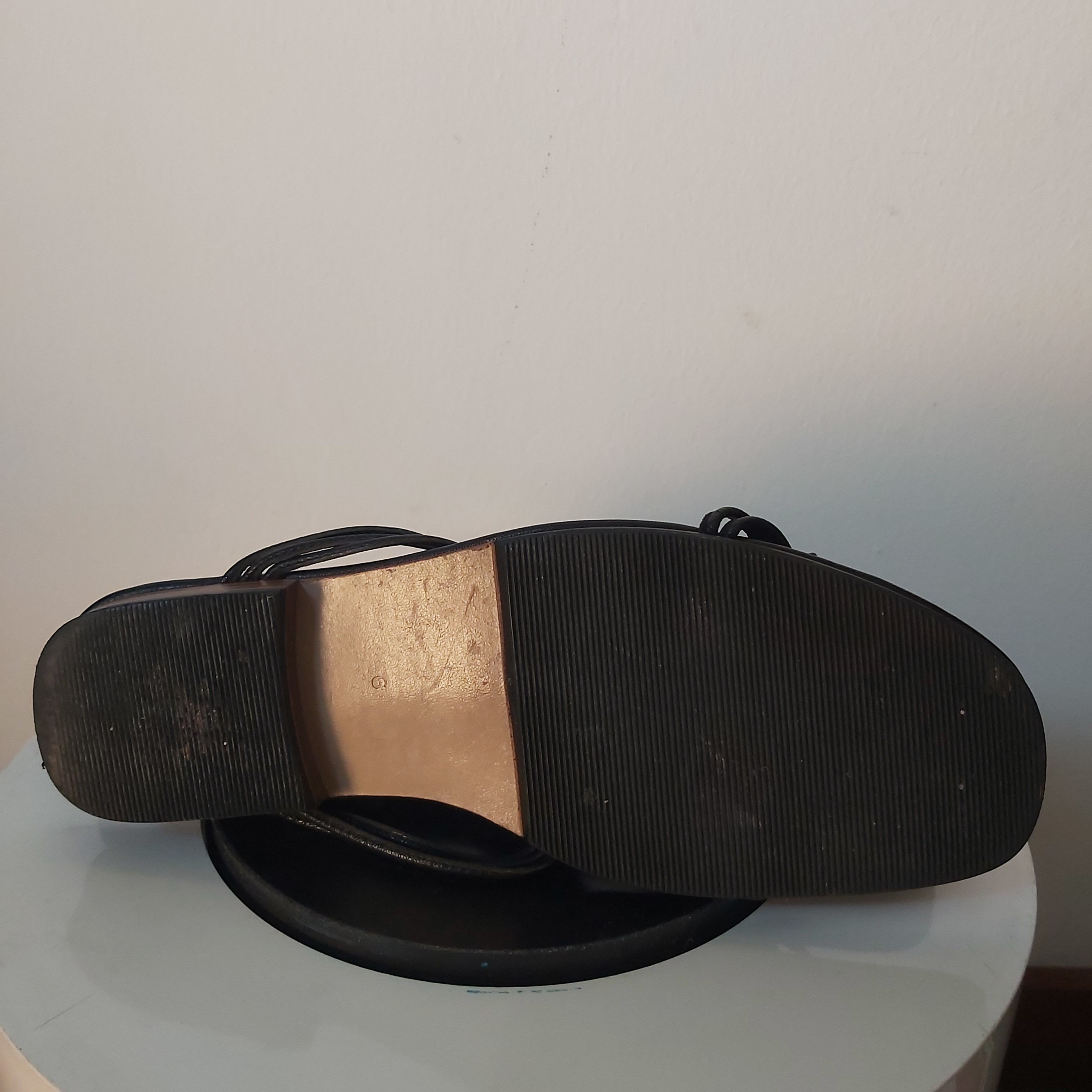 Y's × Yohji Yamamoto Y's Yohji Yamamoto ladies leather sandals black size 9 Size US 9 / IT 39 - 3 Thumbnail
