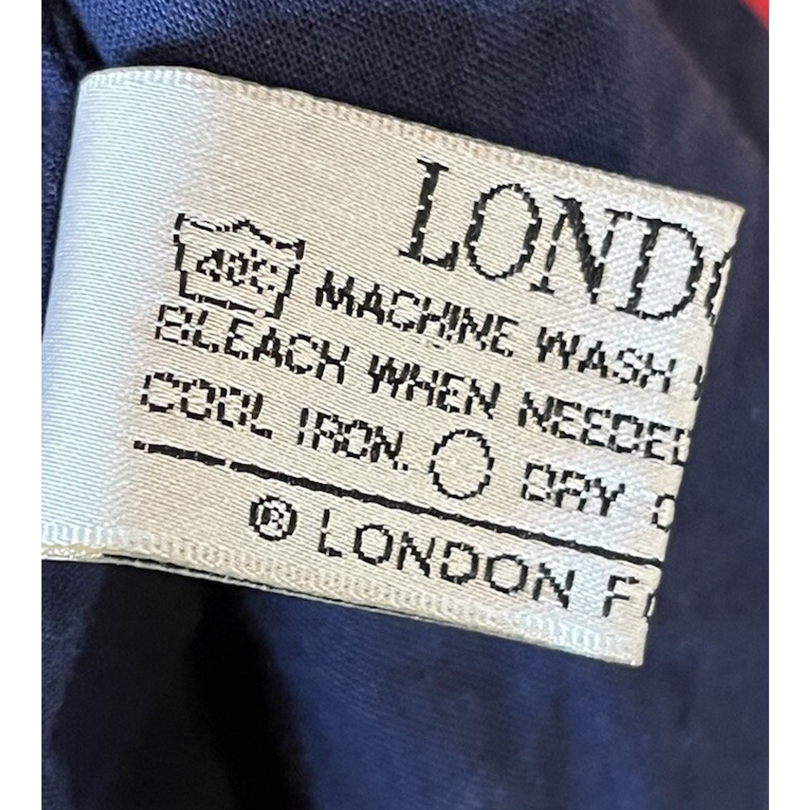 London Fog Vintage London Fog Women’s Medium Red Blue Active Jacket Size M / US 6-8 / IT 42-44 - 4 Thumbnail