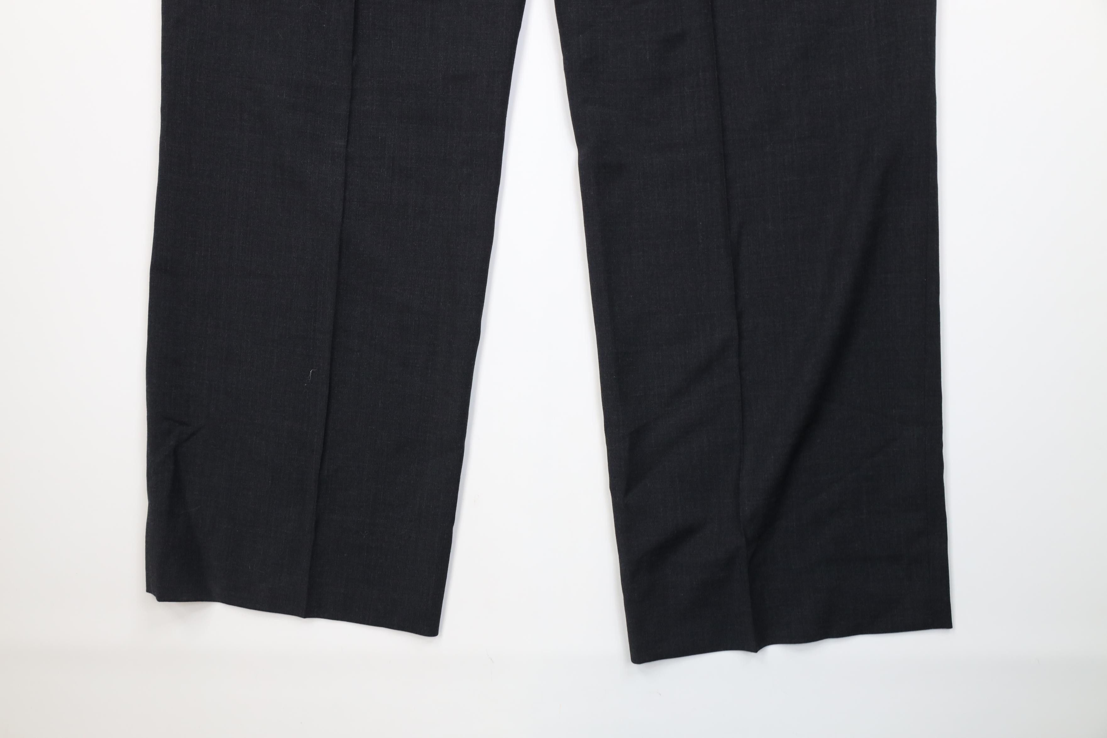 Vintage Vintage 90s Streetwear Wide Leg Chino Pants Dark Gray Size US 38 / EU 54 - 13 Thumbnail