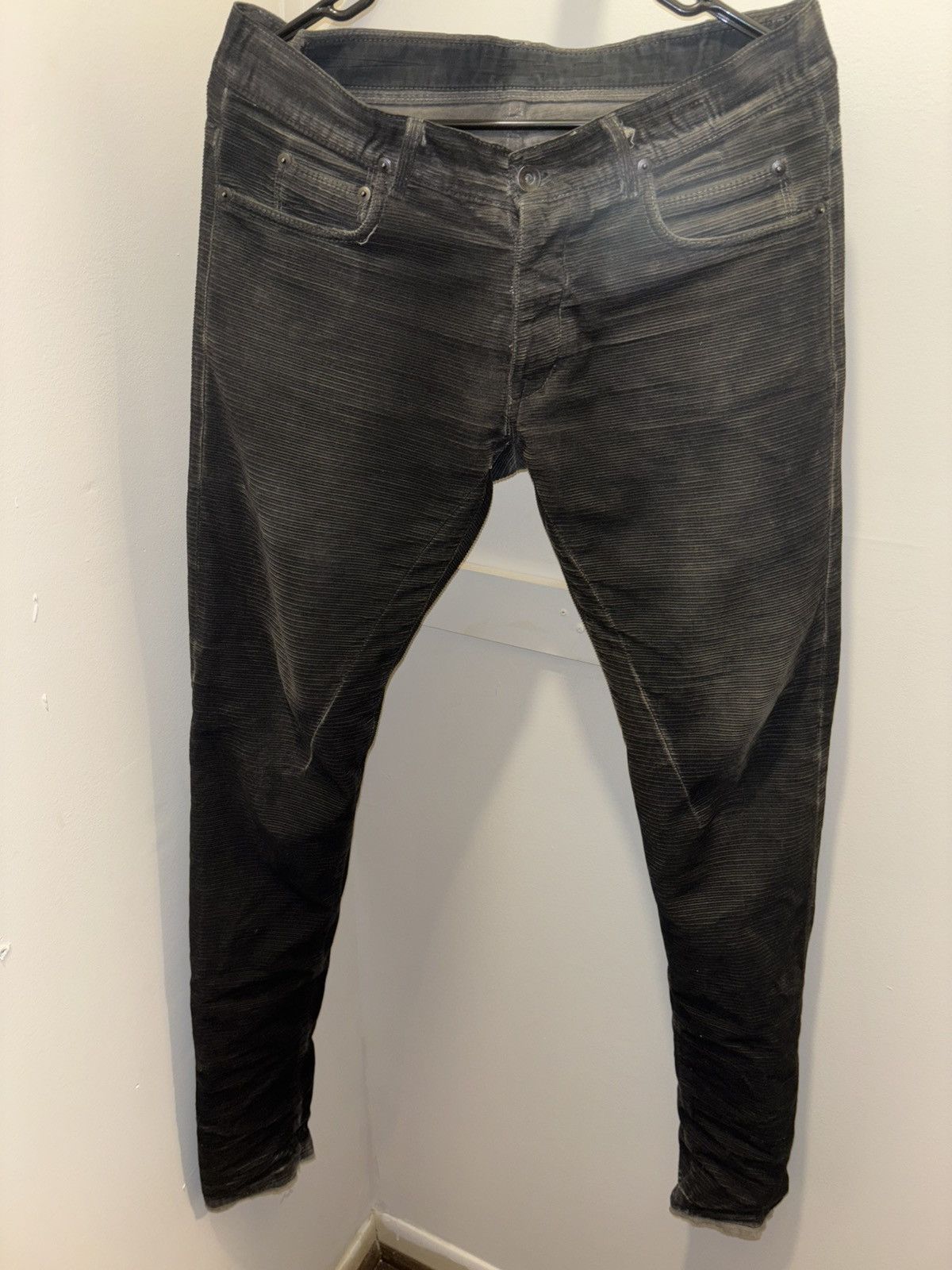 Rick Owens RICK OWENS DRKSHDW HOGWASH CORDUROY SZ 32 Size US 32 / EU 48 - 1 Thumbnail