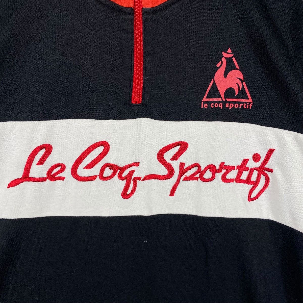 Le Coq Sportif × Vintage Vintage LE COQ SPORTIF France Tricolours Cycling Jersey Size US L / EU 52-54 / 3 - 3 Thumbnail