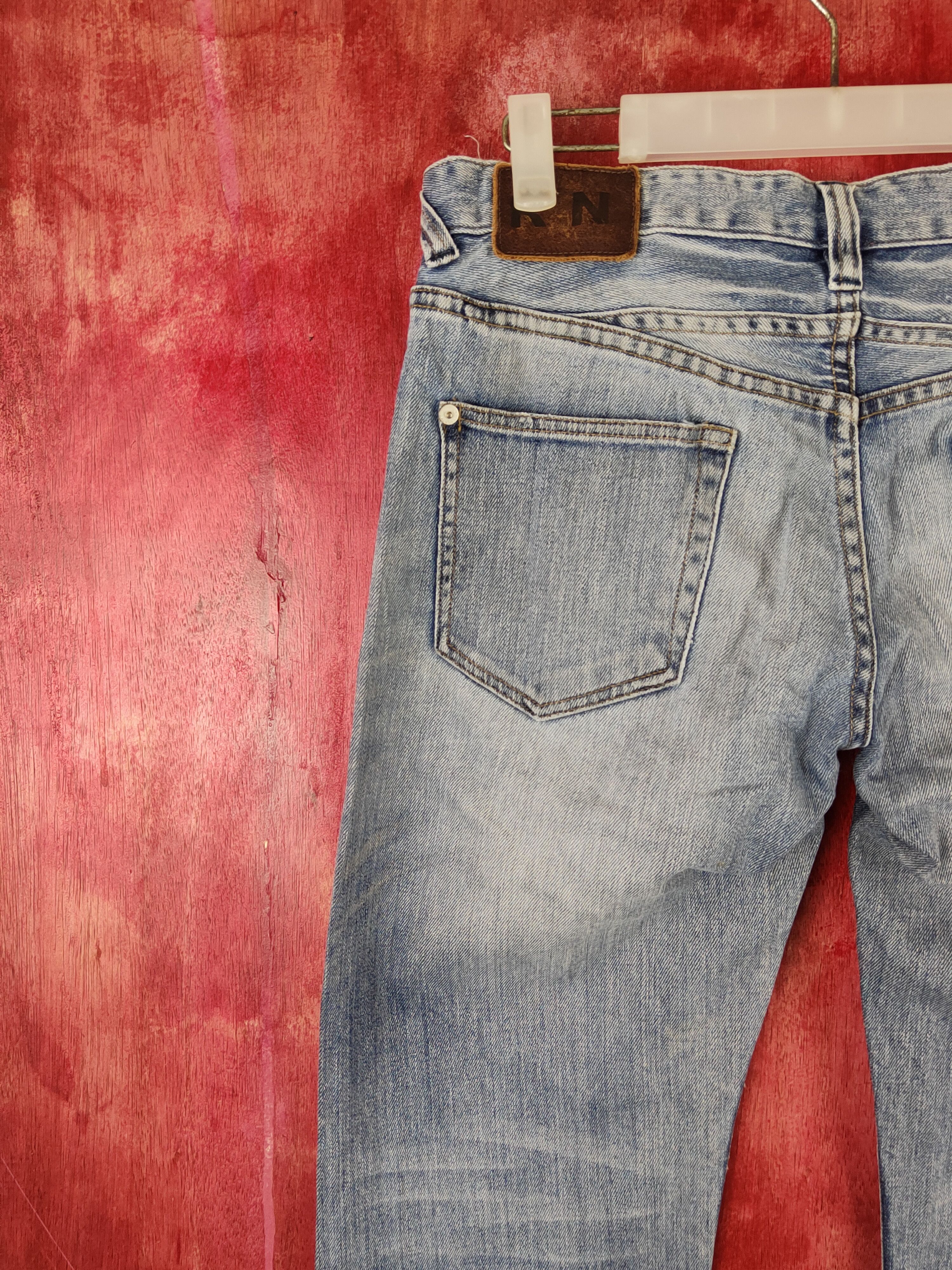 R.Newbold R.Newbold Blue Faded Distressed Ripped Jeans #S1670 Size 30" / US 8 / IT 44 - 9 Thumbnail