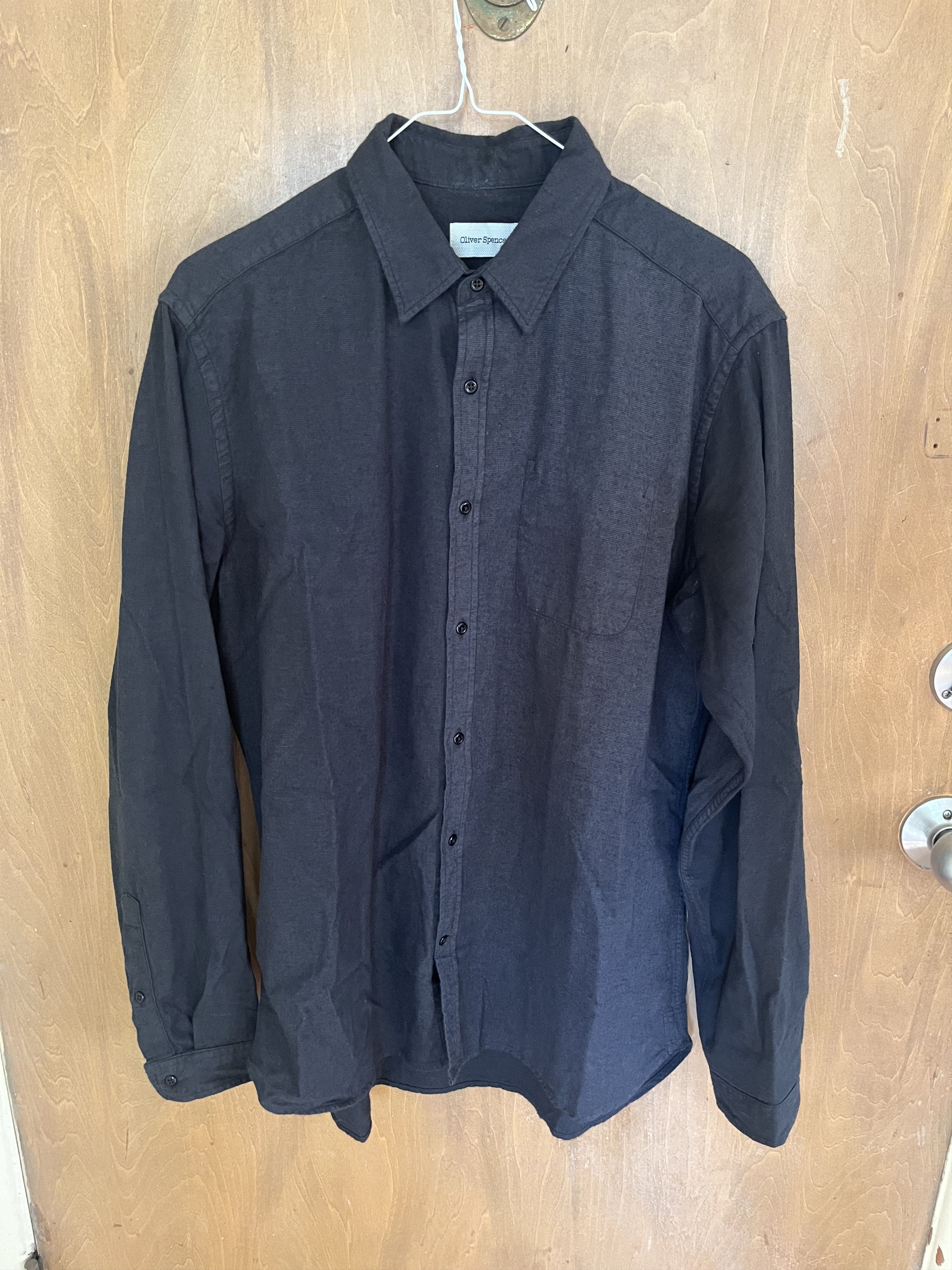 Oliver Spencer New York Special Shirt Abbingdon Grey Mult Size US M / EU 48-50 / 2 - 1 Thumbnail