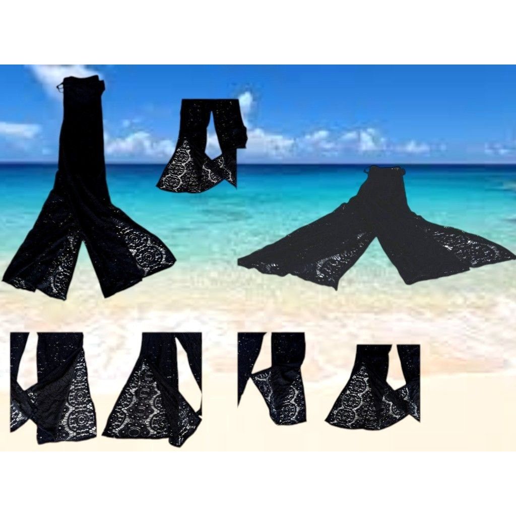 Other Guria Beachwear Black Lattice Pants Swimsuit Coverup Medium? Size 33" - 9 Thumbnail