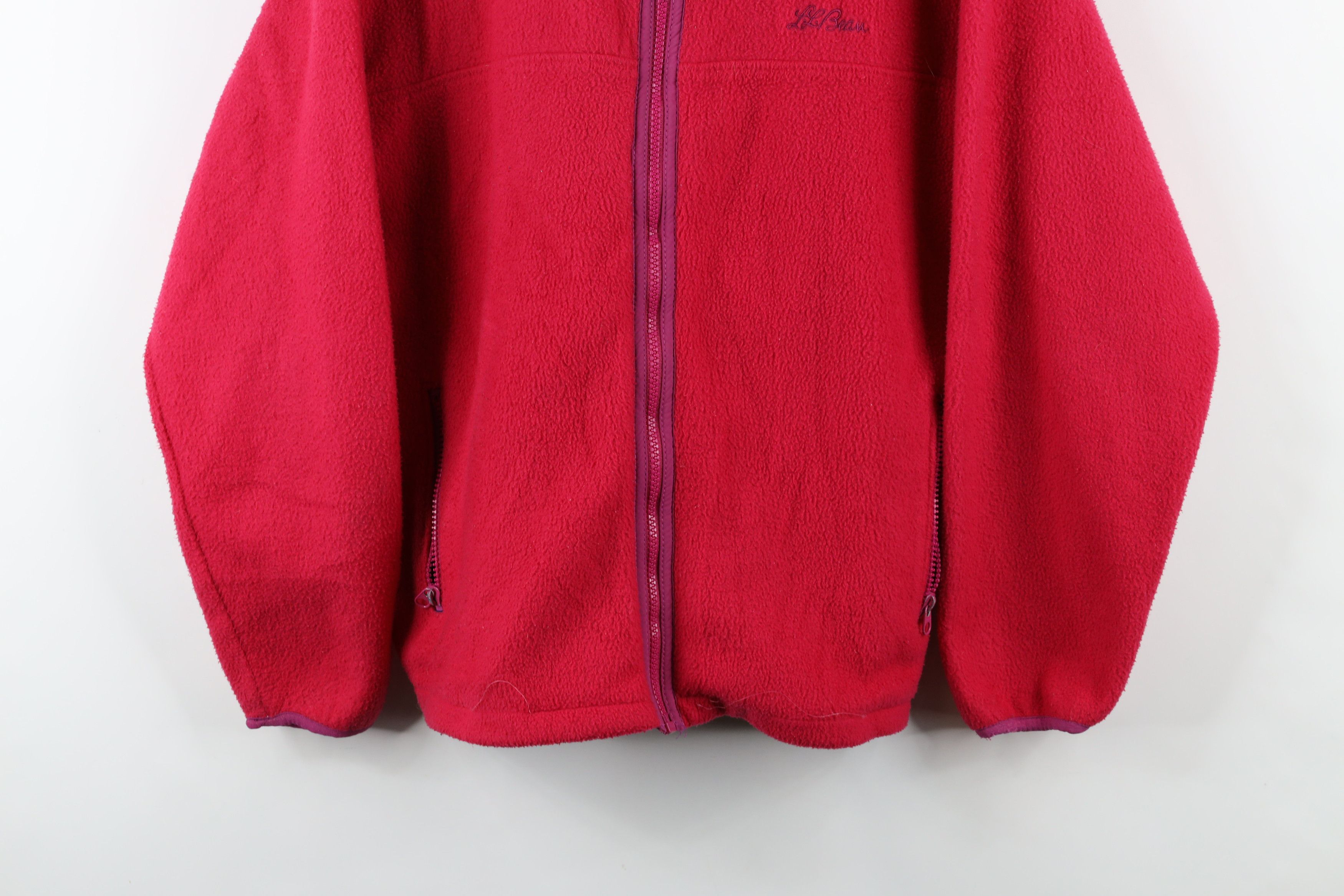 L.L. Bean × Vintage Vintage 90s LL Bean Spell Script Full Zip Fleece Jacket USA Size M / US 6-8 / IT 42-44 - 3 Thumbnail