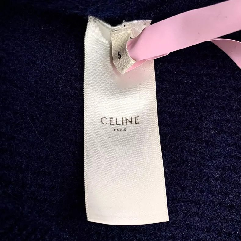 Celine Celine Navy Blue Wool Knit Sweater Size US S / EU 44-46 / 1 - 6 Thumbnail