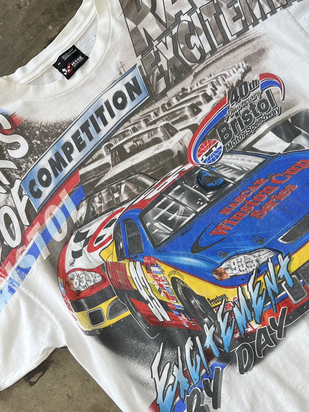 NASCAR Vintage NASCAR Winston Cup AOP Bristol Motorsports Tee XL Size US XL / EU 56 / 4 - 1 Thumbnail