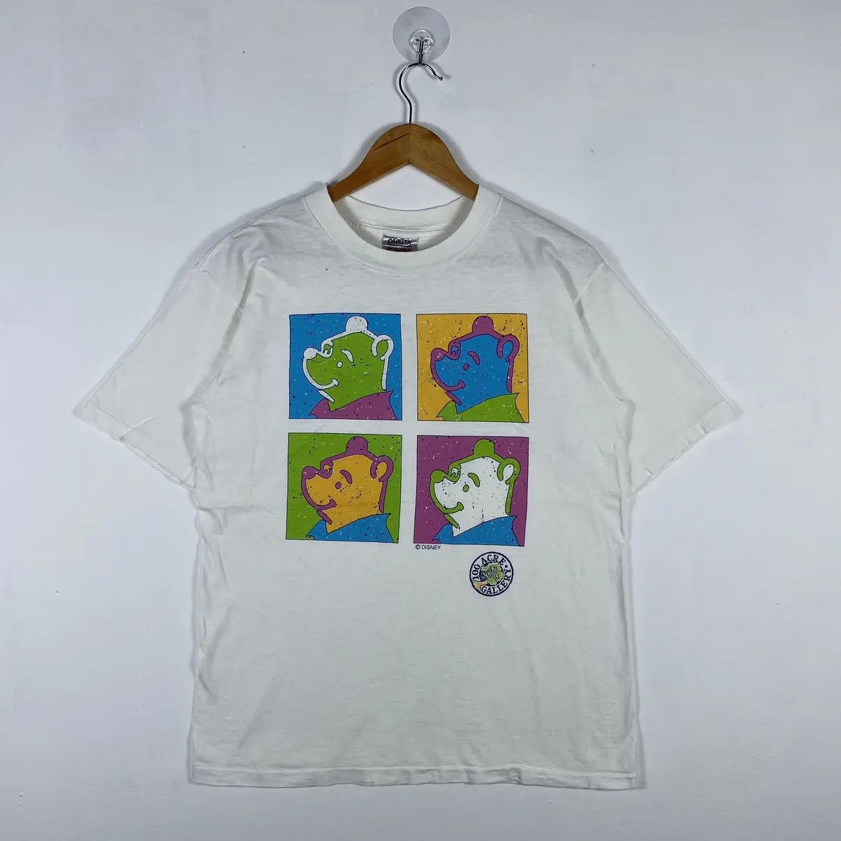 Disney Vintage 90's 100 Acre Gallery WINNIE THE POOH Pop Art Tee Size US L / EU 52-54 / 3 - 2 Thumbnail