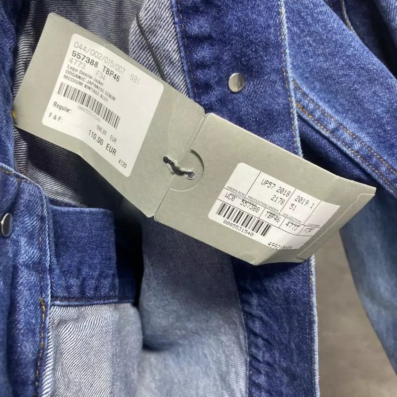 Balenciaga Balenciaga Blue back printed logo denim jacket Size XXS / US 00 / IT 34 - 6 Thumbnail