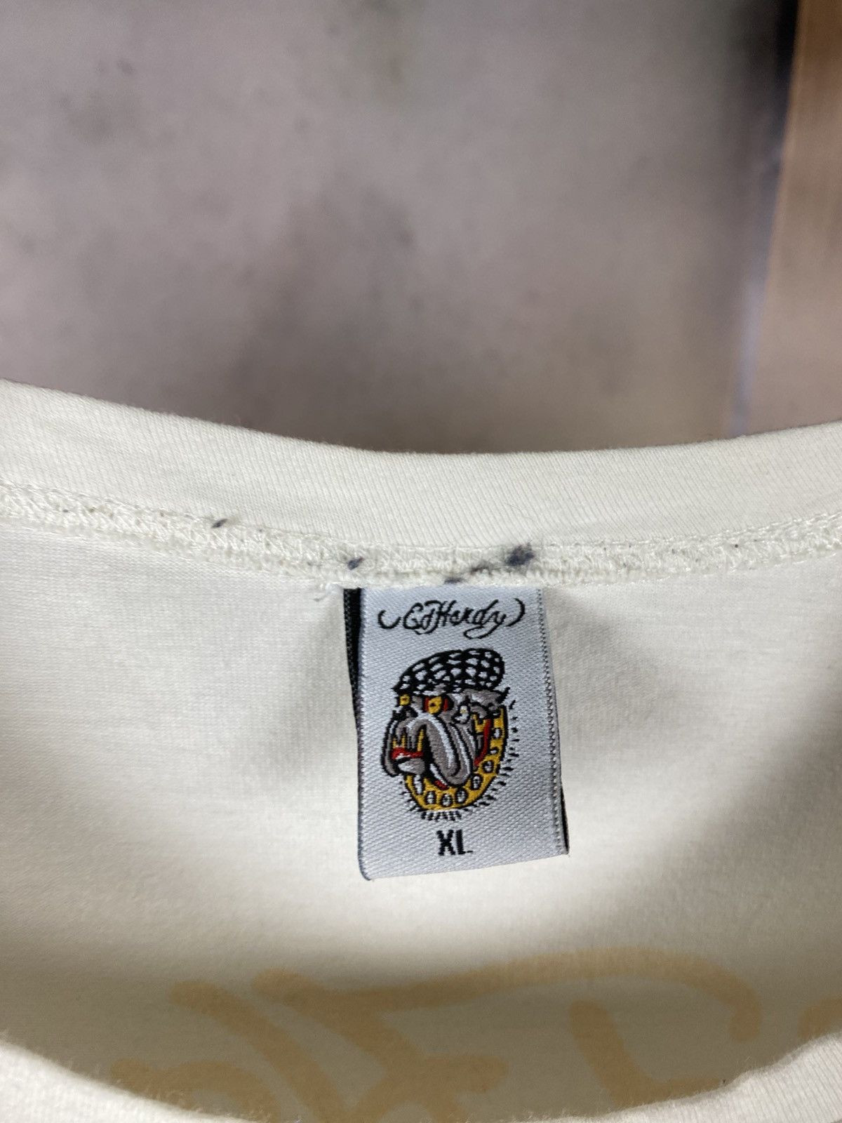 Ed Hardy 🐶Vintage T-Shirt Ed Hardy Big Logo Art Taty Tee🐶 Size XL / US 12-14 / IT 48-50 - 14 Thumbnail