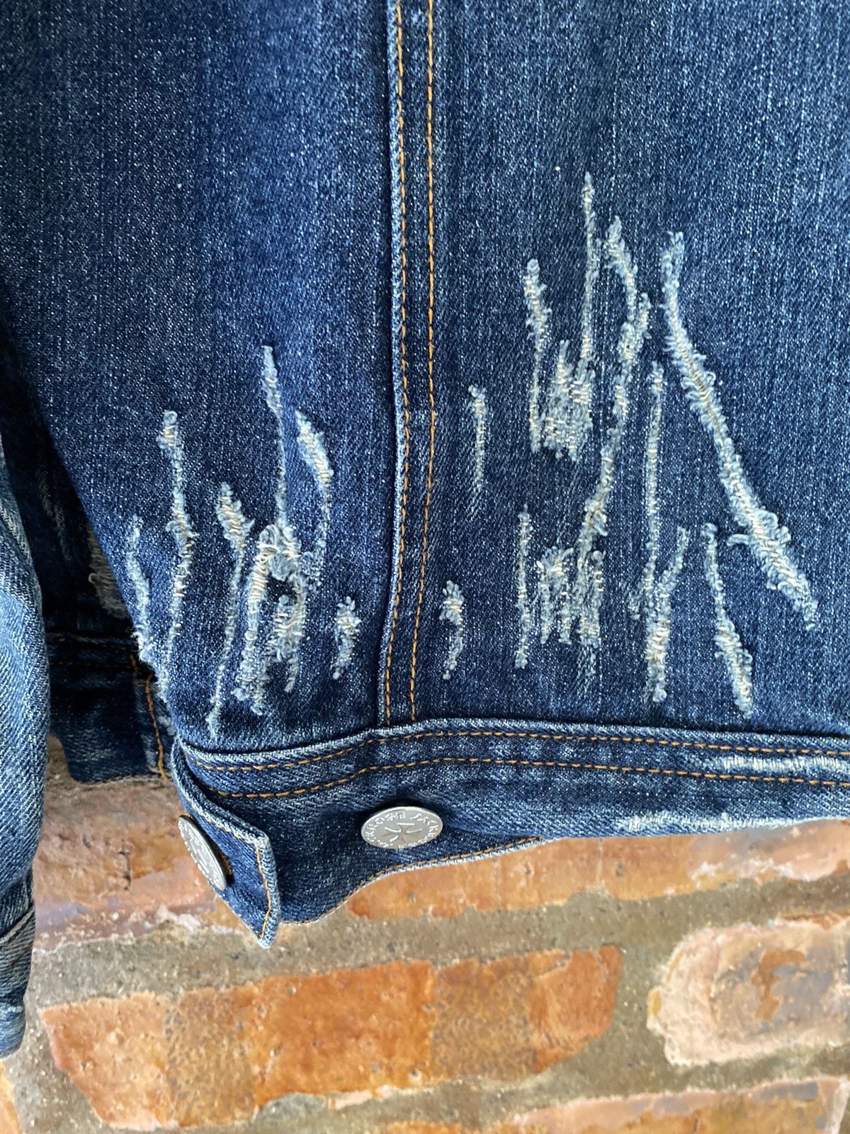 JACKROSE 🔥1990s Jackrose Distressed Cross Detailing button jacket Size US M / EU 48-50 / 2 - 14 Thumbnail