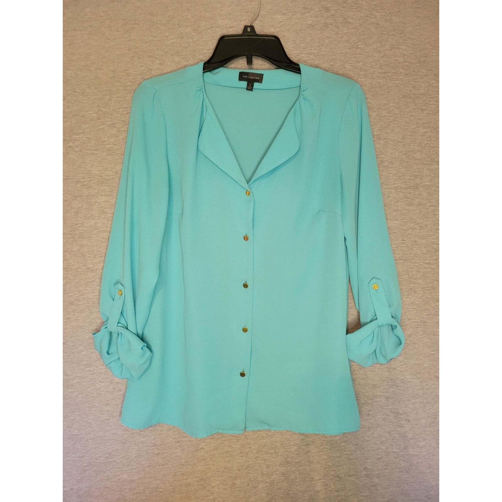 Other Women's The Limited Blue Flowy Sheer Like Blouse Small Size S / US 4 / IT 40 - 1 Thumbnail