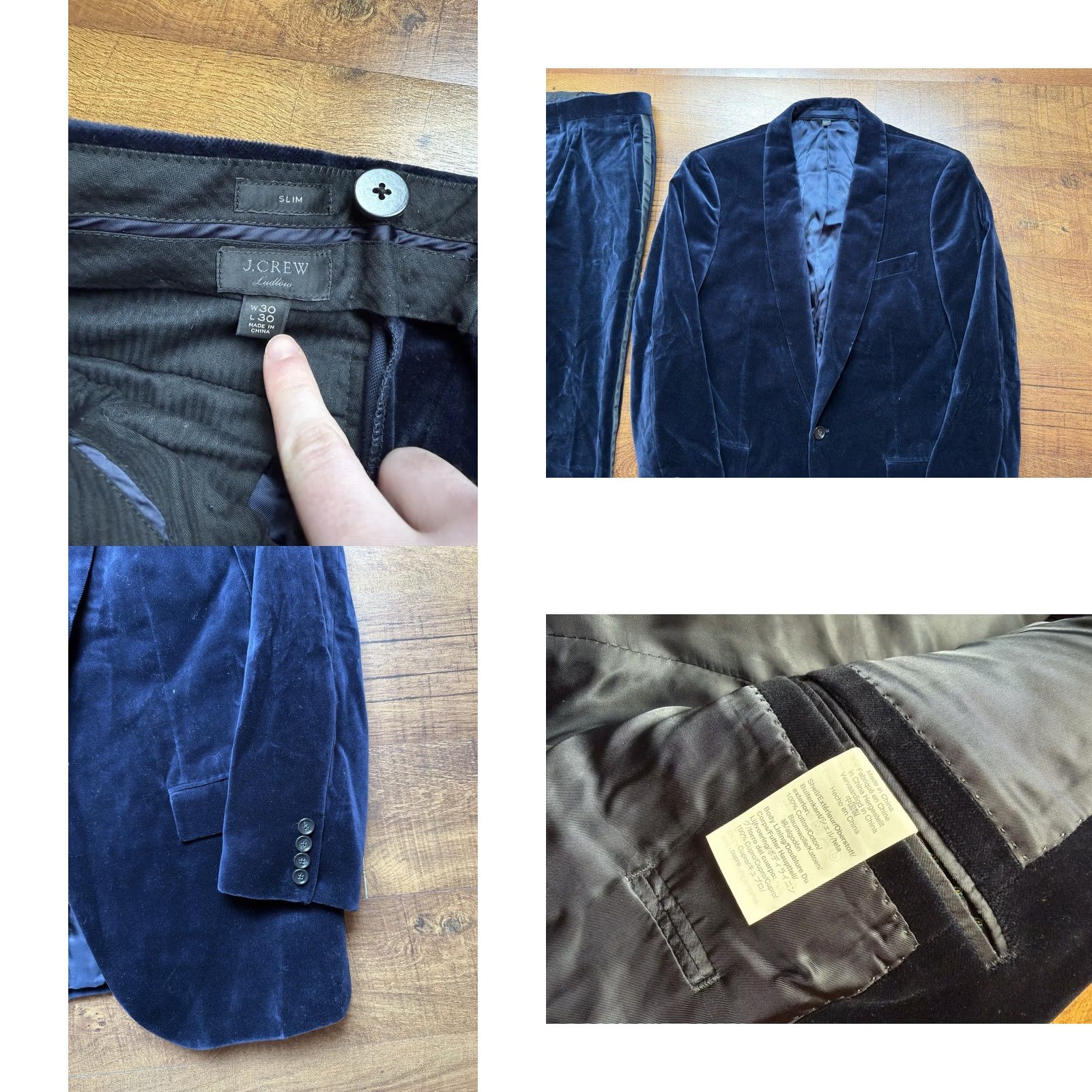 J.Crew NWT Keywords: J.Crew, Tuxedo, Velvet, Suit, Navy, 41R, Man, Women, New, eBay Size 42R - 8 Thumbnail