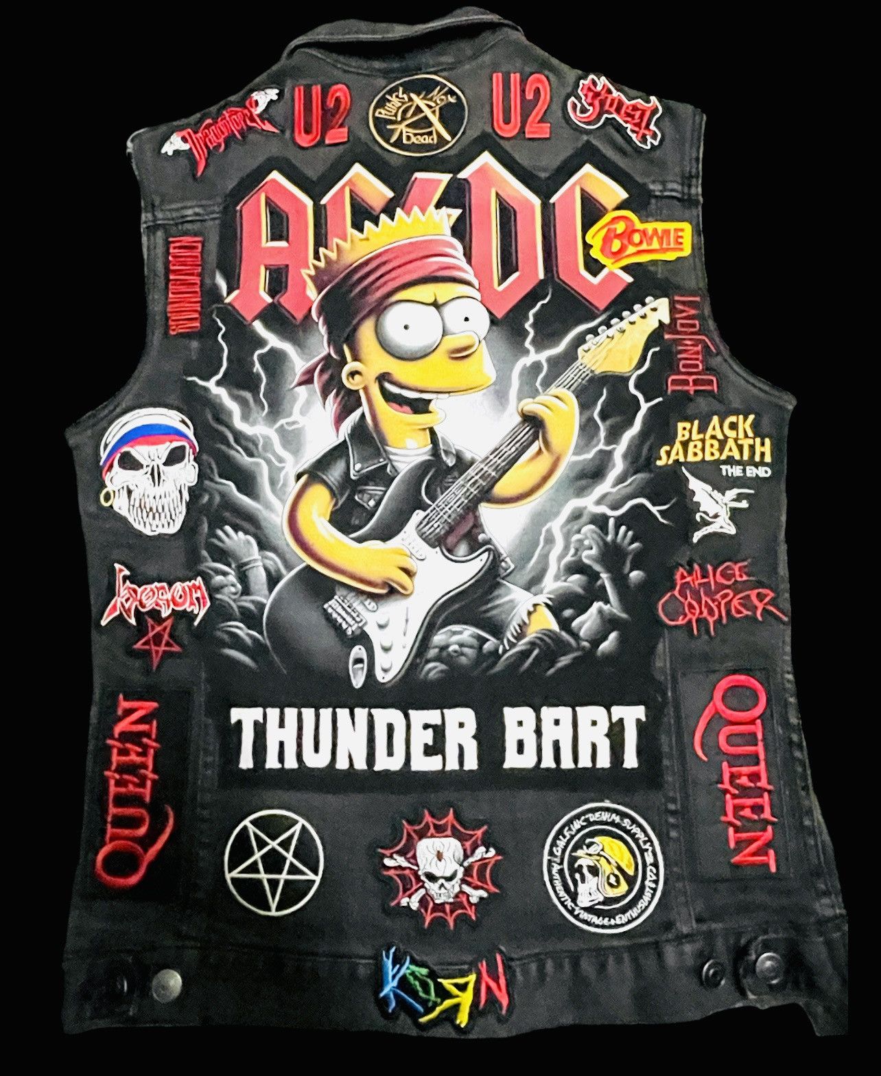 Band Tees × Other The Simpsons x ACDC Punk Rock Jacket Size US S / EU 44-46 / 1 - 4 Thumbnail