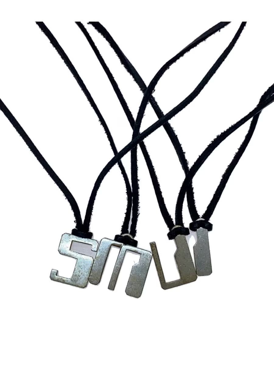 Undercover "UISM" Layered Leather Necklace Size ONE SIZE - 1 Thumbnail