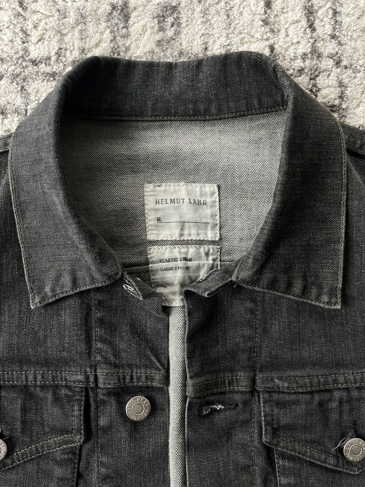 Helmut Lang SS04 "Dragonfly" elastic denim trucker Size US M / EU 48-50 / 2 - 10 Thumbnail