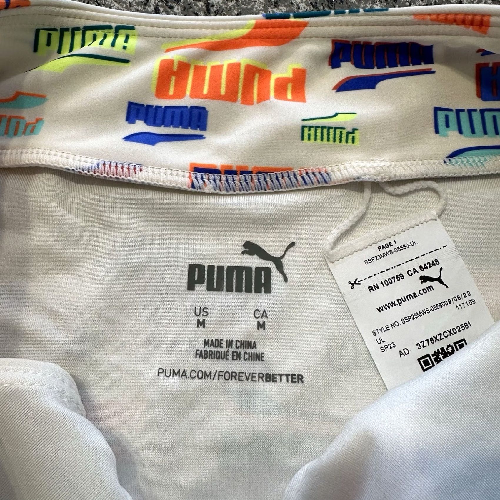 Puma PUMA Bikini Bottoms Womens M Bottom White Size 32" / US 10 / IT 46 - 2 Thumbnail