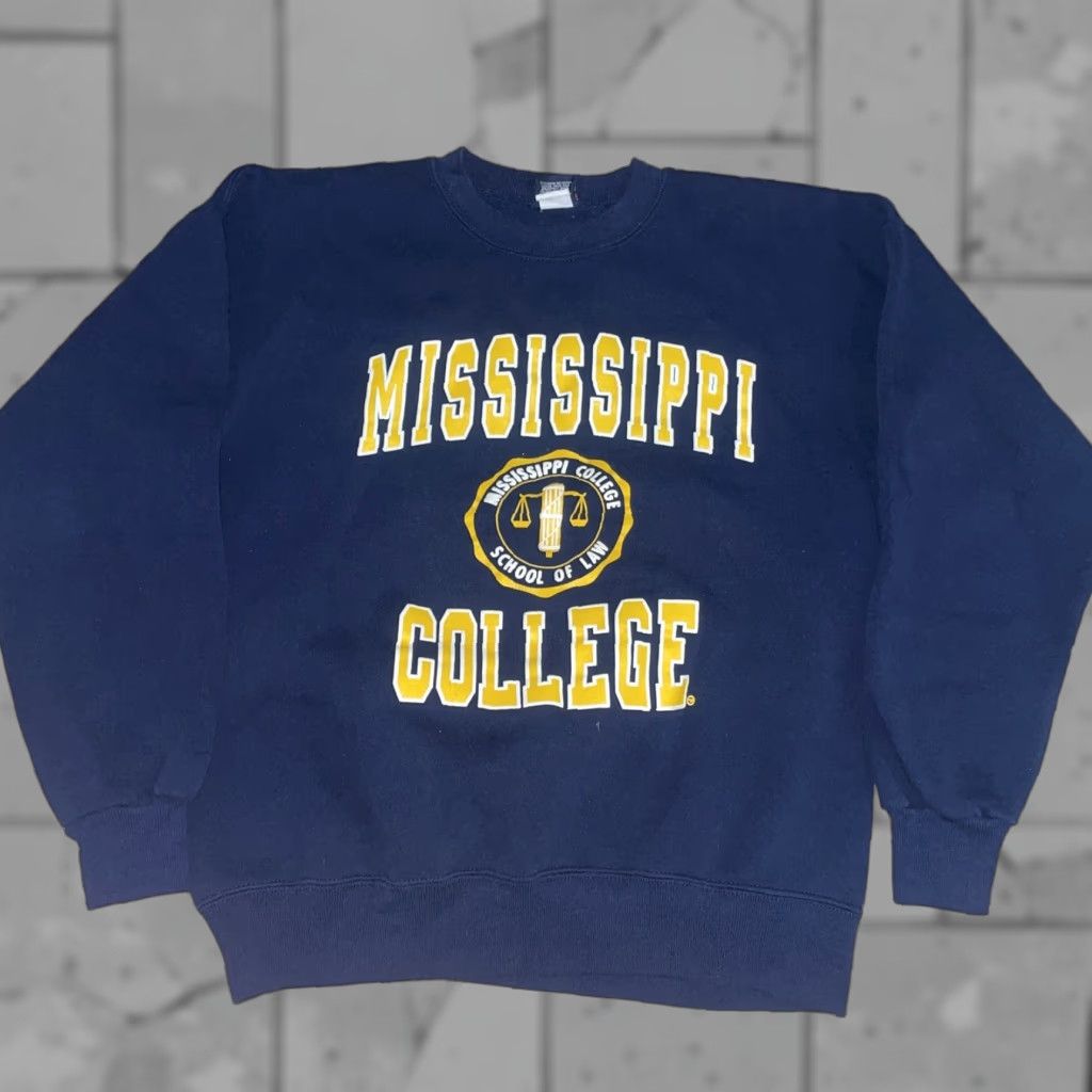 Jansport VINTAGE JanSport Pullover Sweatshirt College XL Mens Blue USA Size US XL / EU 56 / 4 - 1 Thumbnail