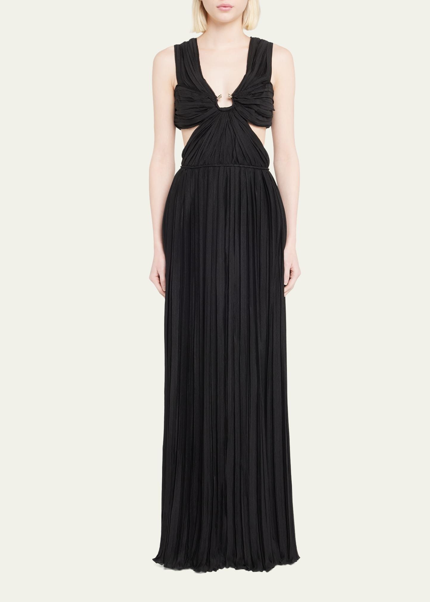 Chloe o1y0825 Gown in Black Size M / US 6-8 / IT 42-44 - 3 Thumbnail