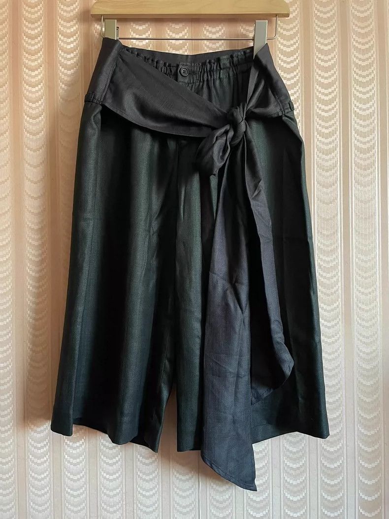 Issey Miyake issey miyake size:3 Dark grey wide-leg pants 2505-Nextarro Size 42" / US 20 - 1 Thumbnail