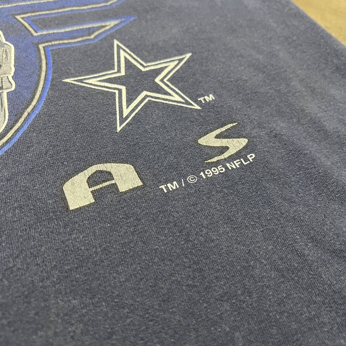 Logo 7 × NFL × Vintage Vintage 90s Dallas Cowboys Logo 7 Football NFL T shirt USA Size US XL / EU 56 / 4 - 5 Thumbnail