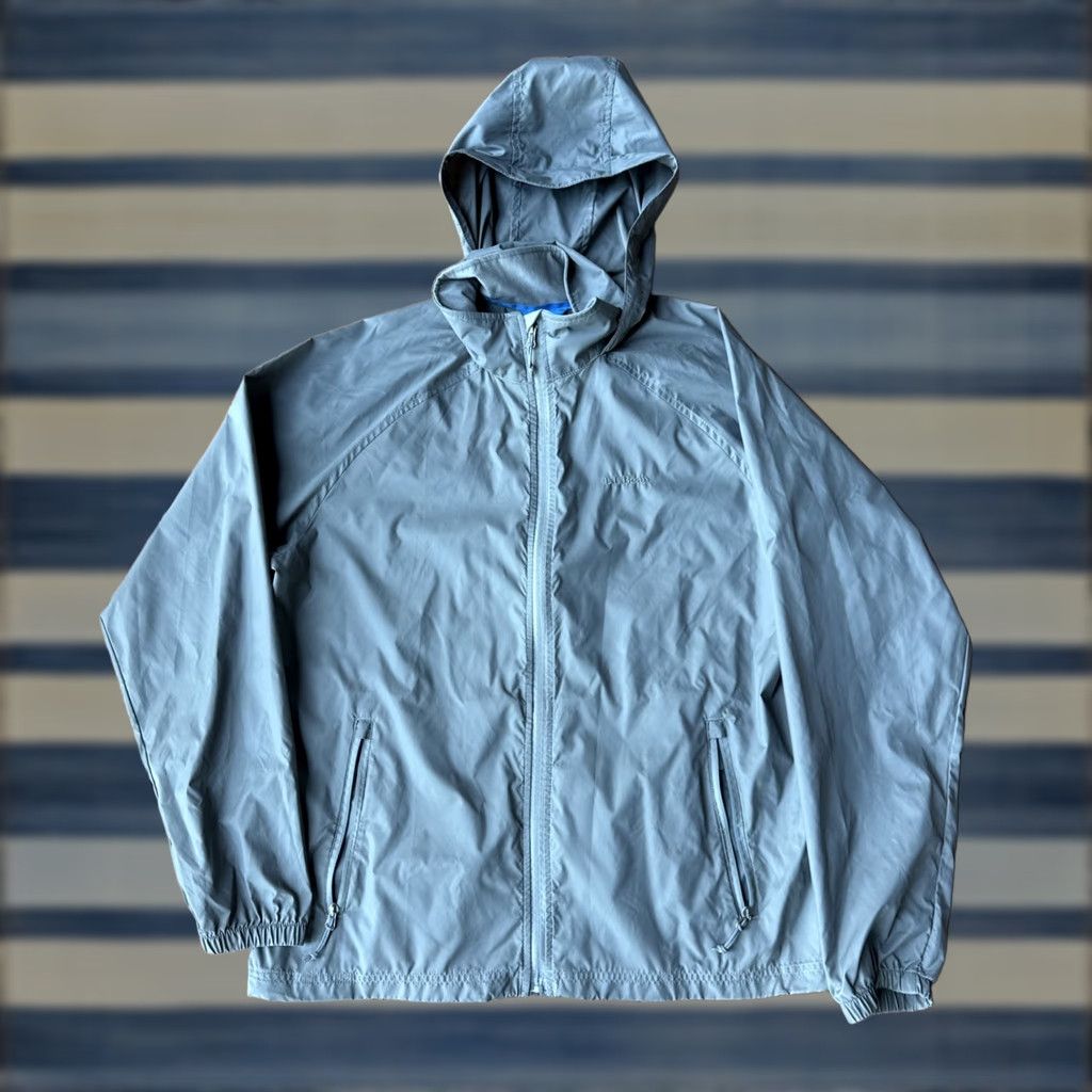 Vintage LL Bean Discovery Hooded Rain Wind Breaker Jacket M Gray Nylon Softshell Logo Windbreaker Men Regular XS? Size US M / EU 48-50 / 2 - 1 Thumbnail