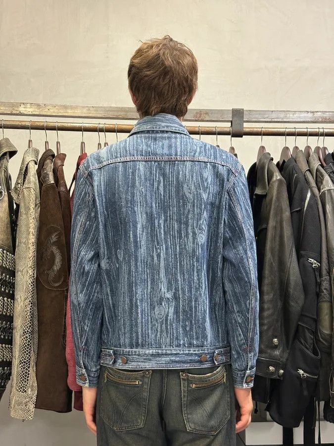 Designer × Vintage × Vivienne Westwood Vivienne Westwood Wood Print Denim Jacket Size US S / EU 44-46 / 1 - 3 Thumbnail