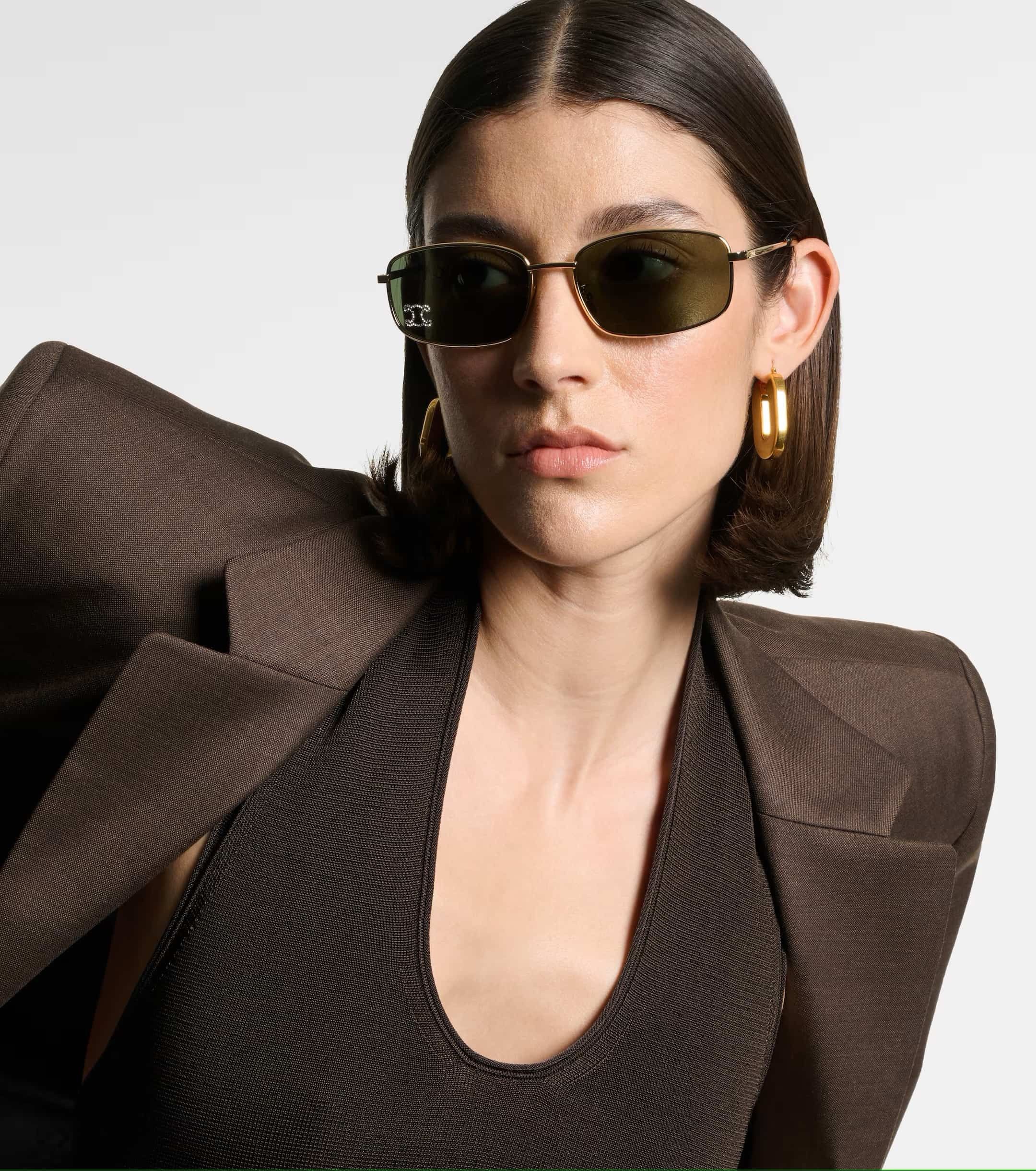Celine Celine RHINESTONE TRIOMPHE Sunglasses CL40239F 30N AUTHENTIC Size ONE SIZE - 12 Thumbnail