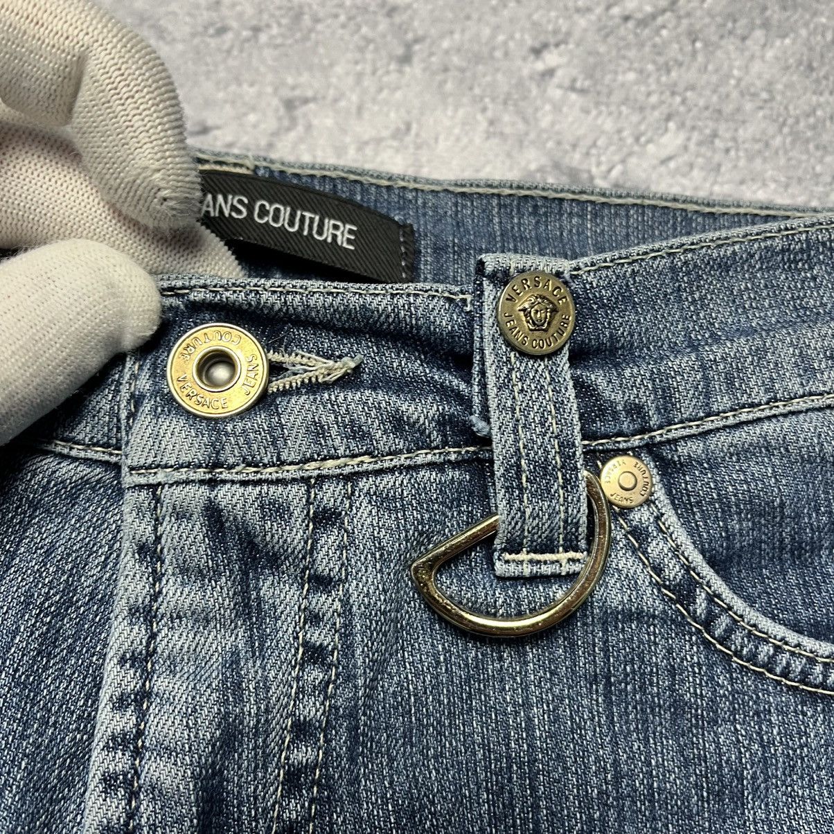 Versace Vintage Versace Jeans Couture Denim Jeans Luxury Designer Size 33" - 4 Thumbnail