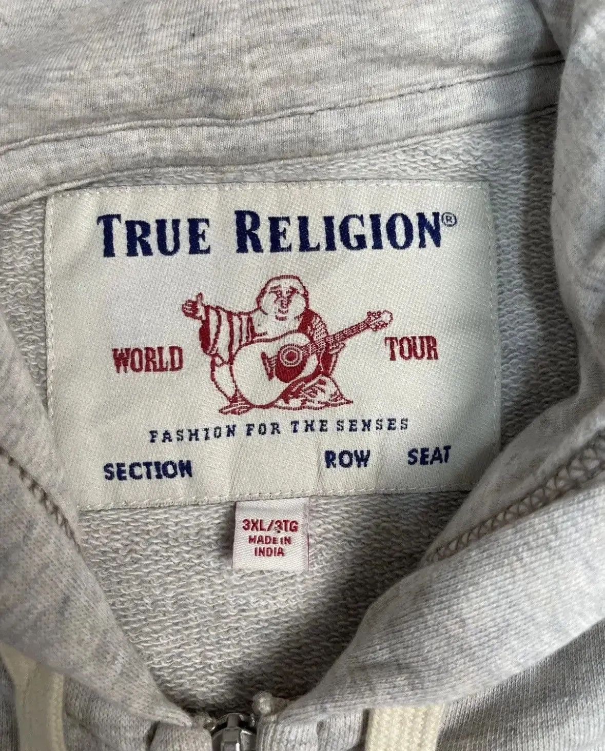 Japanese Brand × True Religion Vintage True Religion Y2K Avantgarde Zip Hoodie Size US XXL / EU 58 / 5 - 7 Thumbnail