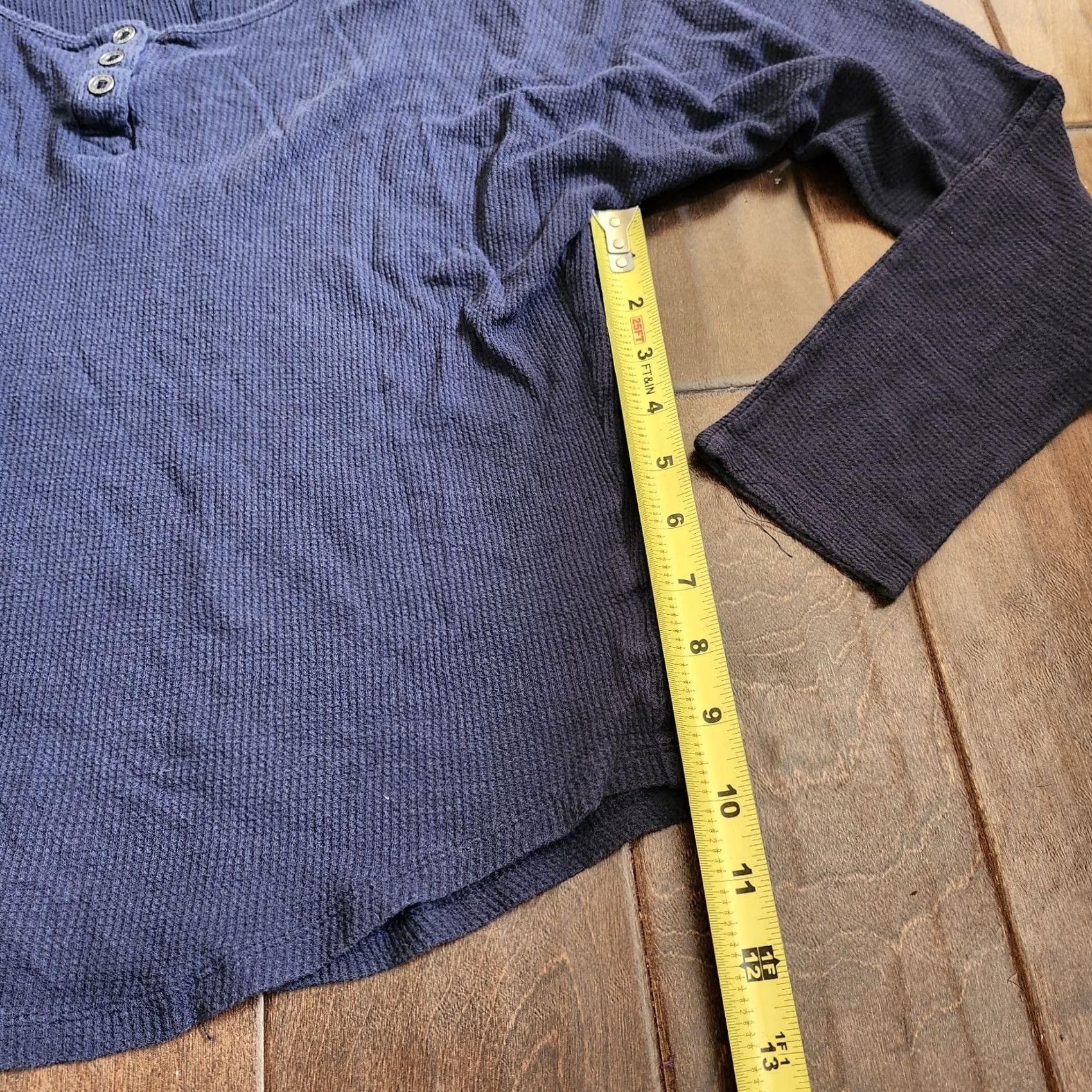 Vintage I Love H81 Women's Navy Blue Long Sleeve Button Shirt Small Regular Adult Womens Navy Blue 100% Cotton Casual Travel Basic Tee Size S / US 4 / IT 40 - 7 Thumbnail