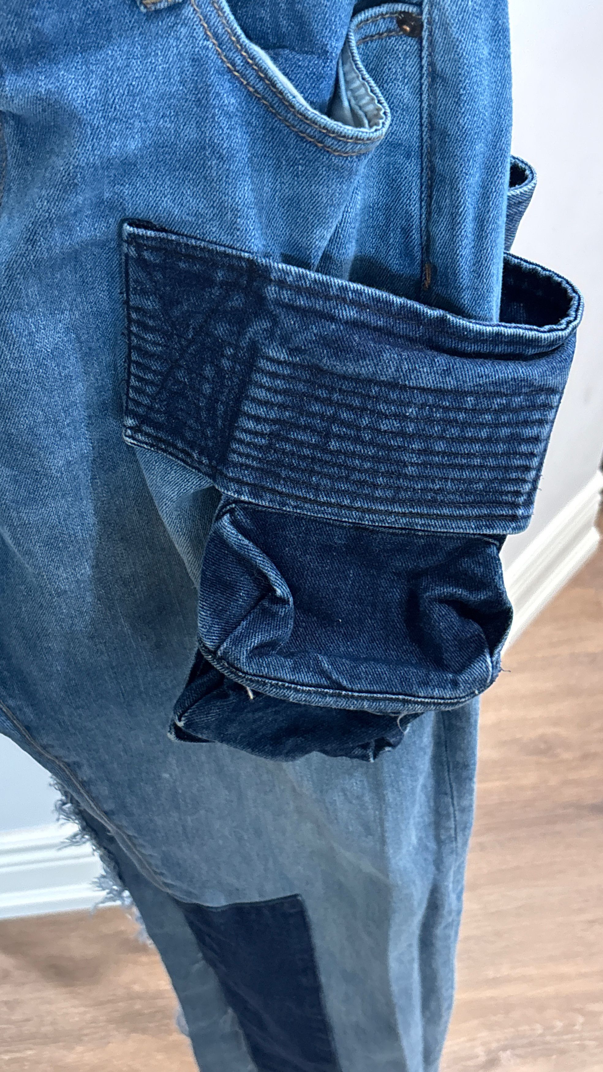 Val Kristopher Val Kristopher SPACE Patchwork Jeans 34x30 Tapered Size US 34 / EU 50 - 5 Thumbnail
