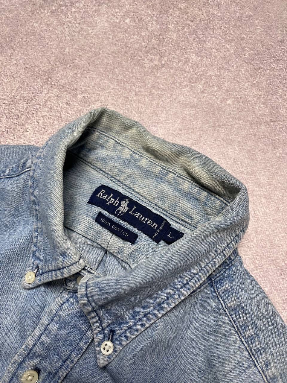 Polo Ralph Lauren Vintage Polo Ralph Lauren Denim Shirt L Size US L / EU 52-54 / 3 - 4 Thumbnail