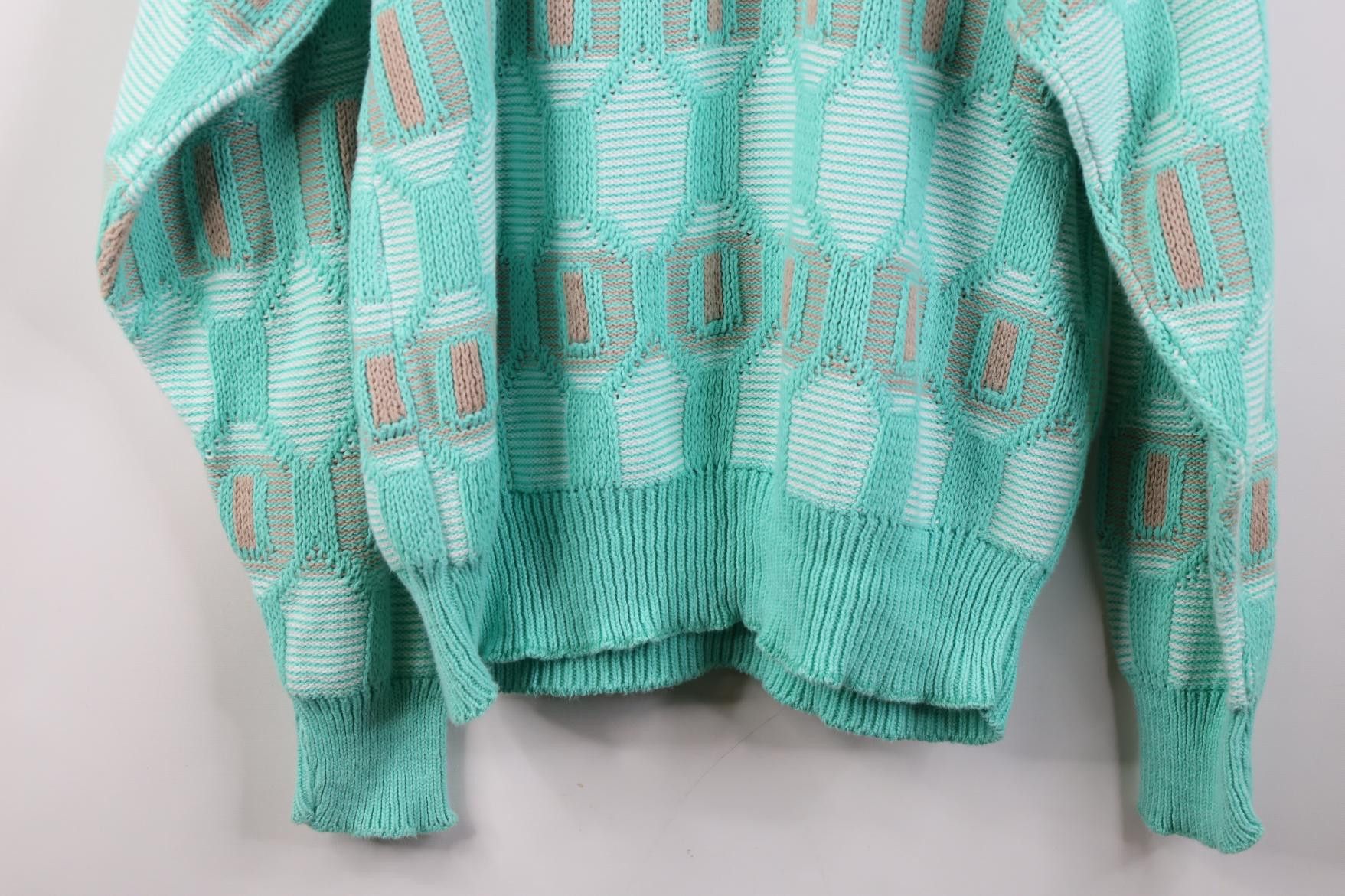 Vintage Vintage 90s Streetwear Ribbed Knit Crewneck Sweater USA Size US M / EU 48-50 / 2 - 13 Thumbnail