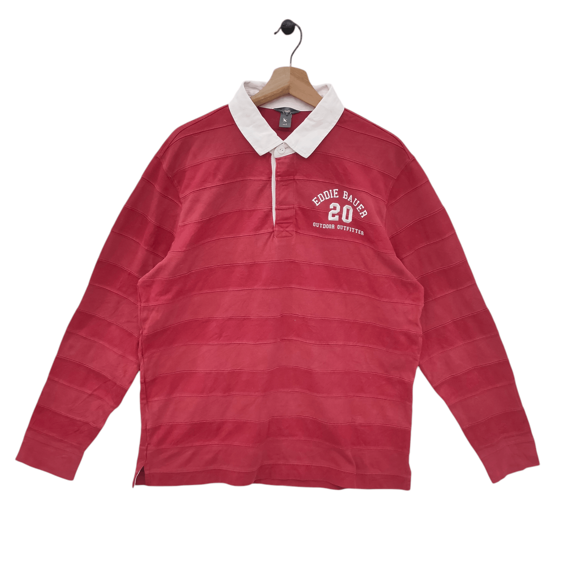 Designer × Eddie Bauer Vintage Eddie Bauer Rugby Shirt Size US L / EU 52-54 / 3 - 1 Thumbnail