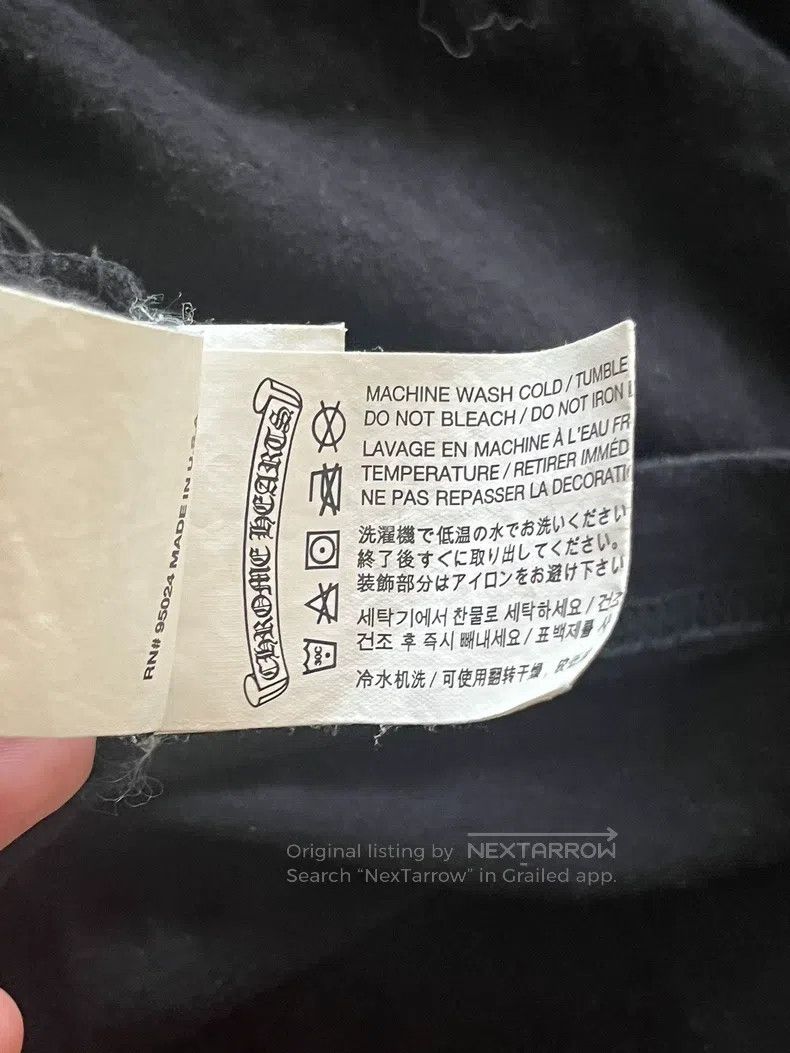 Chrome Hearts CHROME HEARTS Size XL Black scroll usa USA limited short sl Size US XL / EU 56 / 4 - 7 Thumbnail