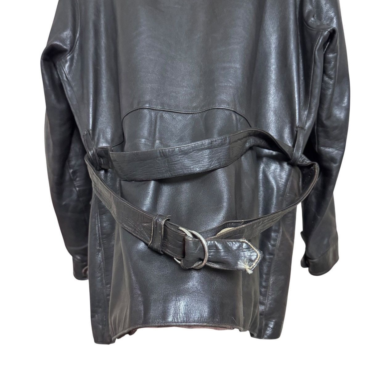 Vintage Vintage 50s Horsehide Leather Hunting Jacket Lightning Zip Size US L / EU 52-54 / 3 - 13 Thumbnail