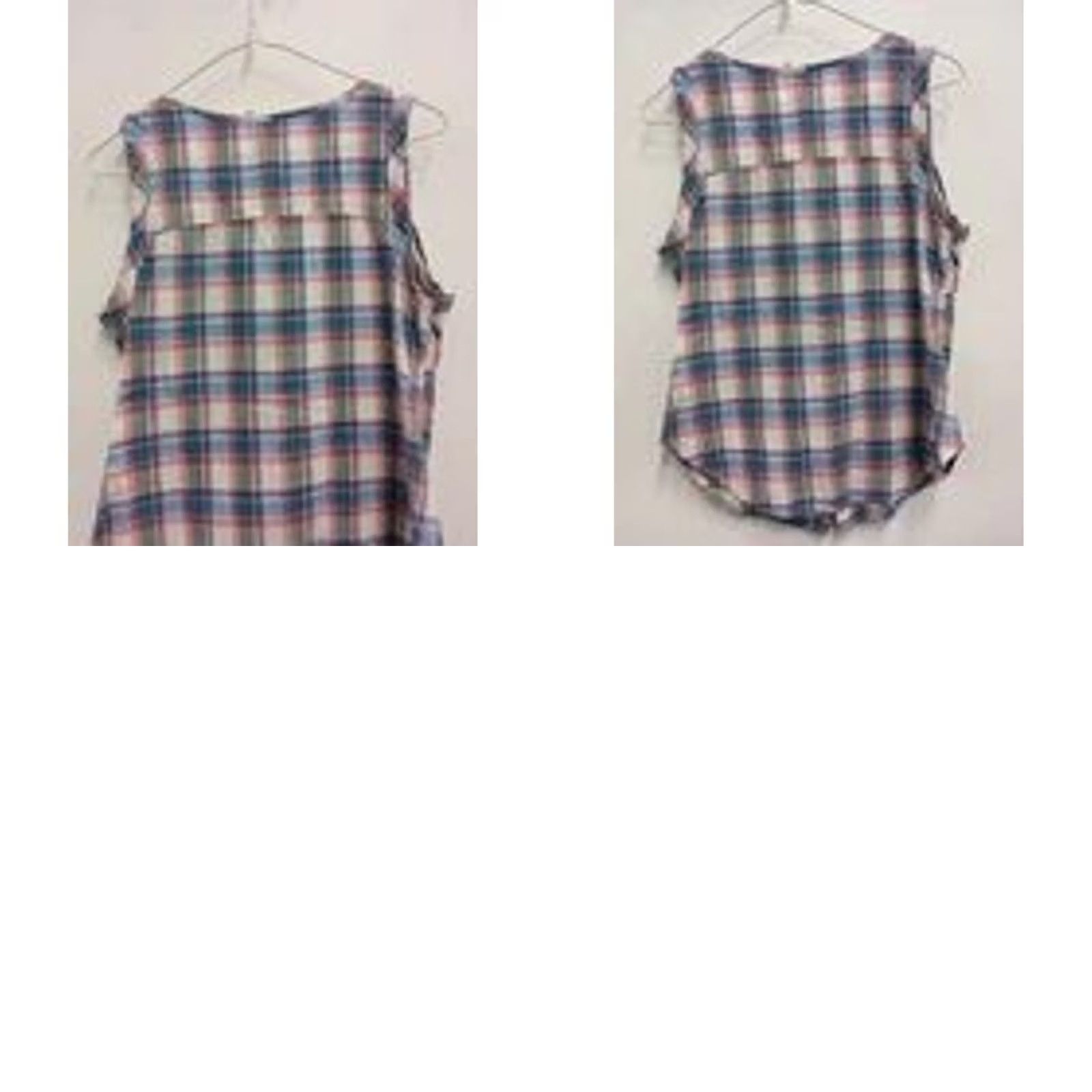 Vintage Aratta Shirt Womens S Plaid Button Boho Sleeveless Stitch Fix Exclusive Size S / US 4 / IT 40 - 8 Thumbnail