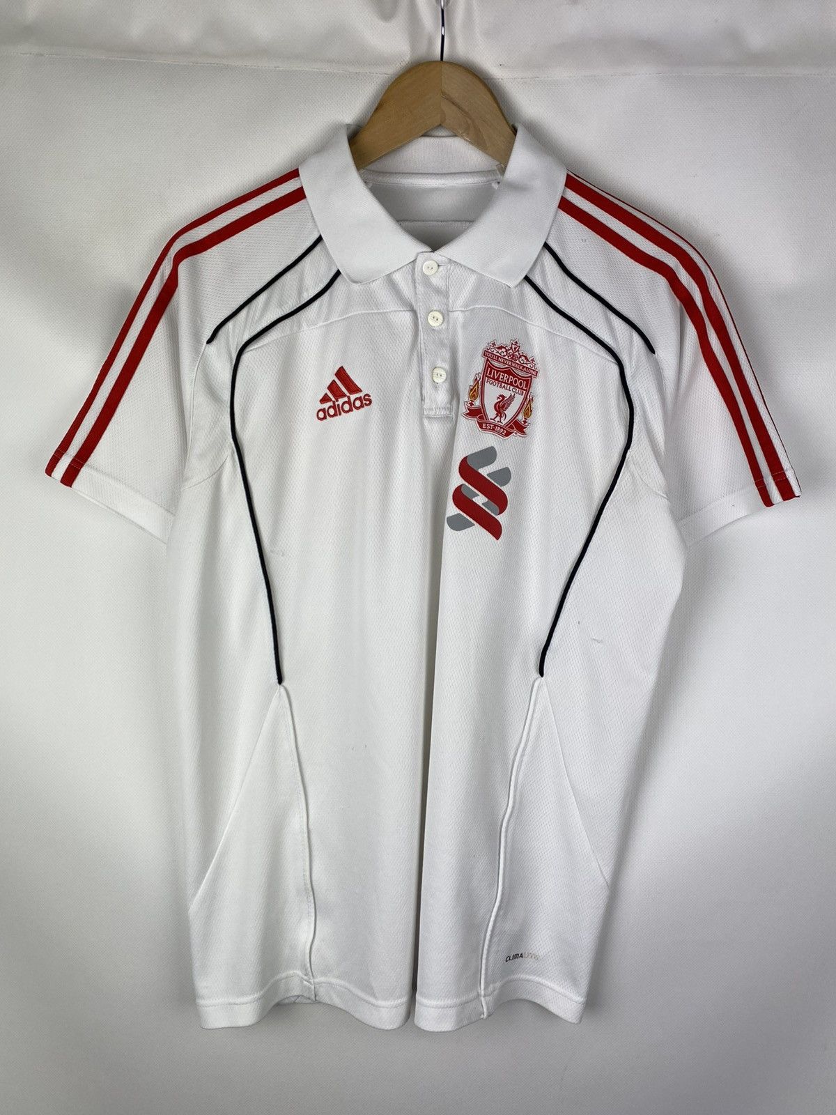 Adidas Adidas Liverpool 2010-11 polo shirt soccer jersey P95537 Size US M / EU 48-50 / 2 - 1 Thumbnail
