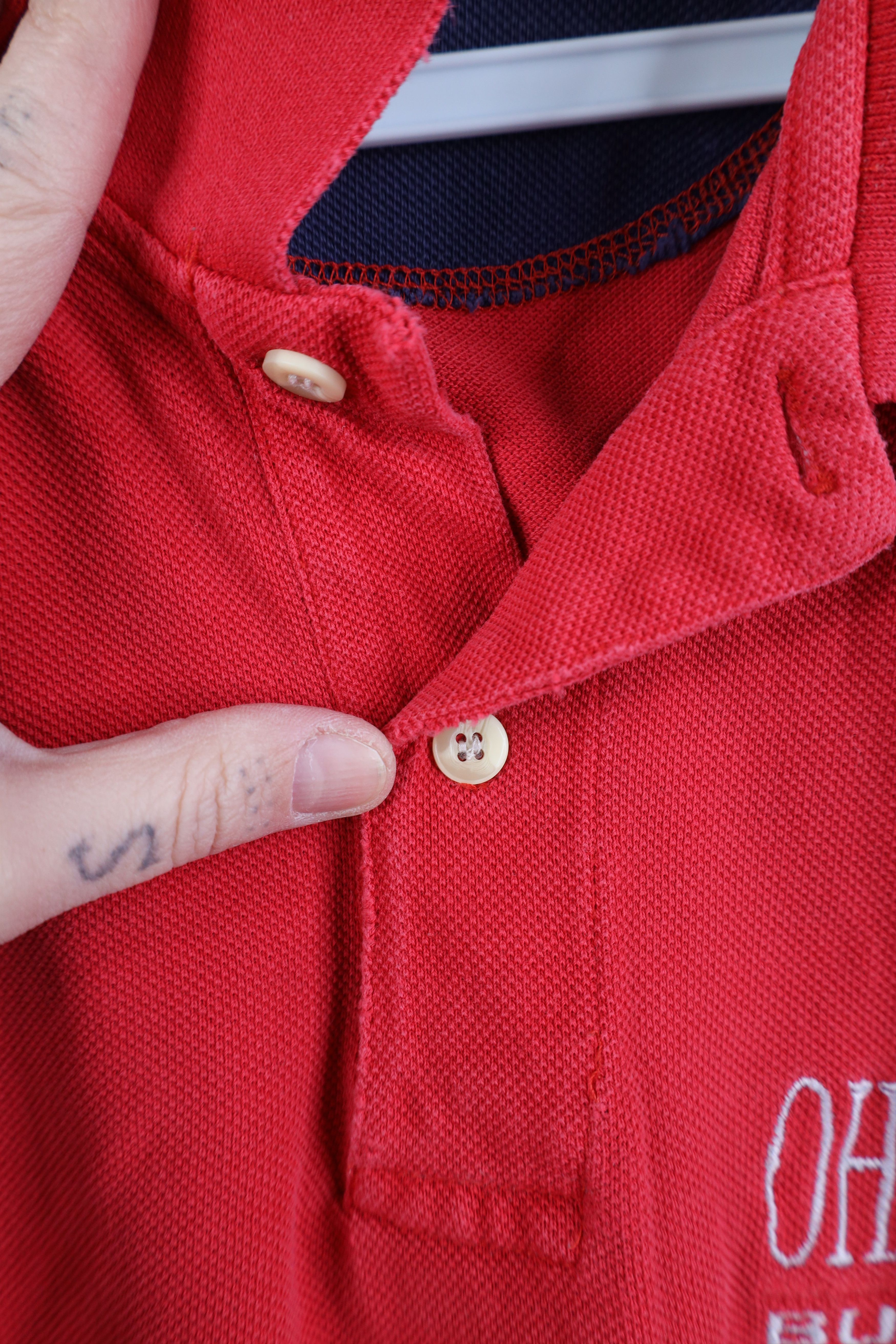 Vintage Vintage 90s Ohio State University Football Golf Polo Shirt Size US M / EU 48-50 / 2 - 5 Thumbnail